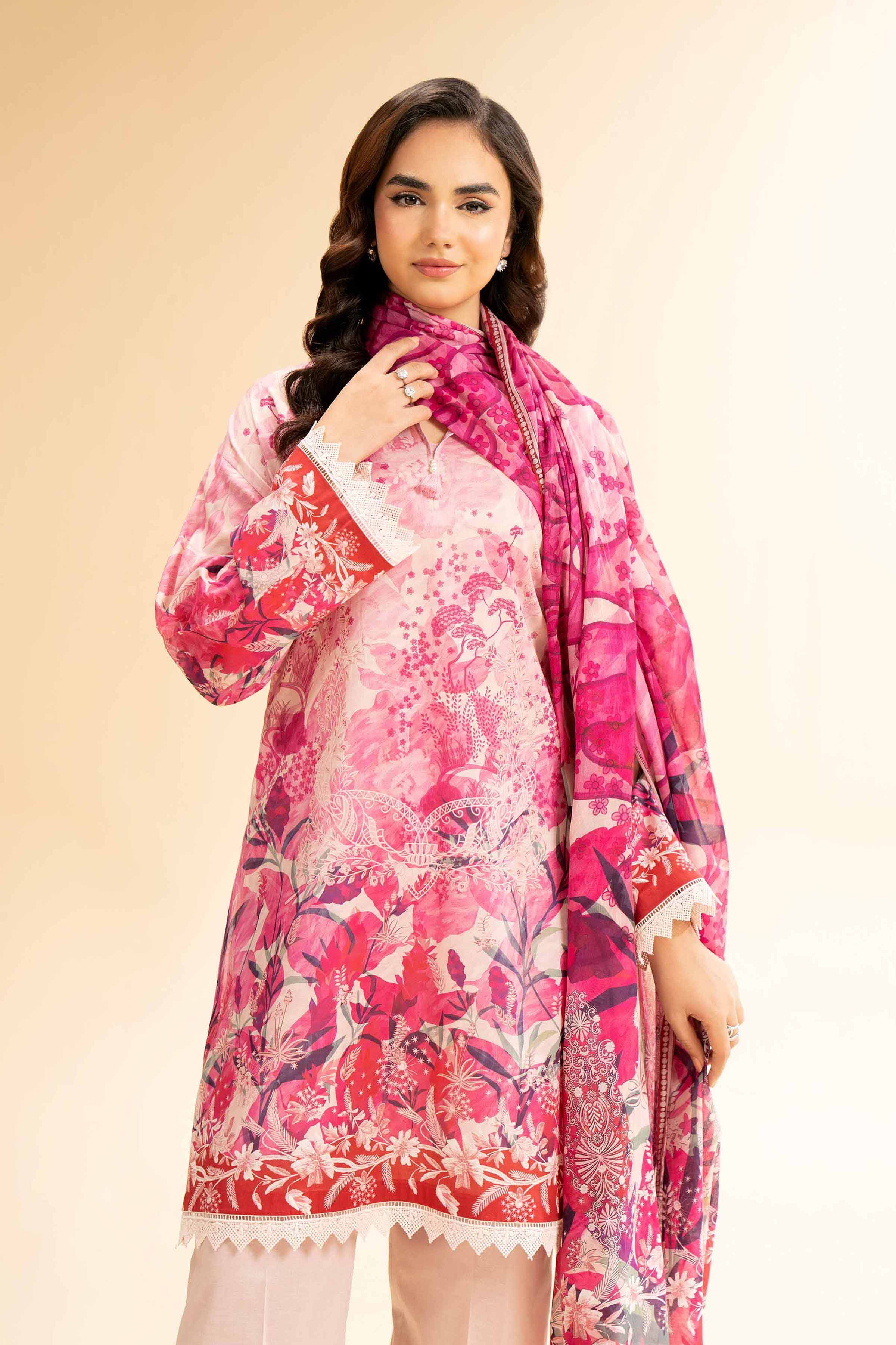 Nishat Linen 3 Piece - Digital Printed Suit - 42501598 Digital Printed Lawn Eid Edition 2025 - Image 2