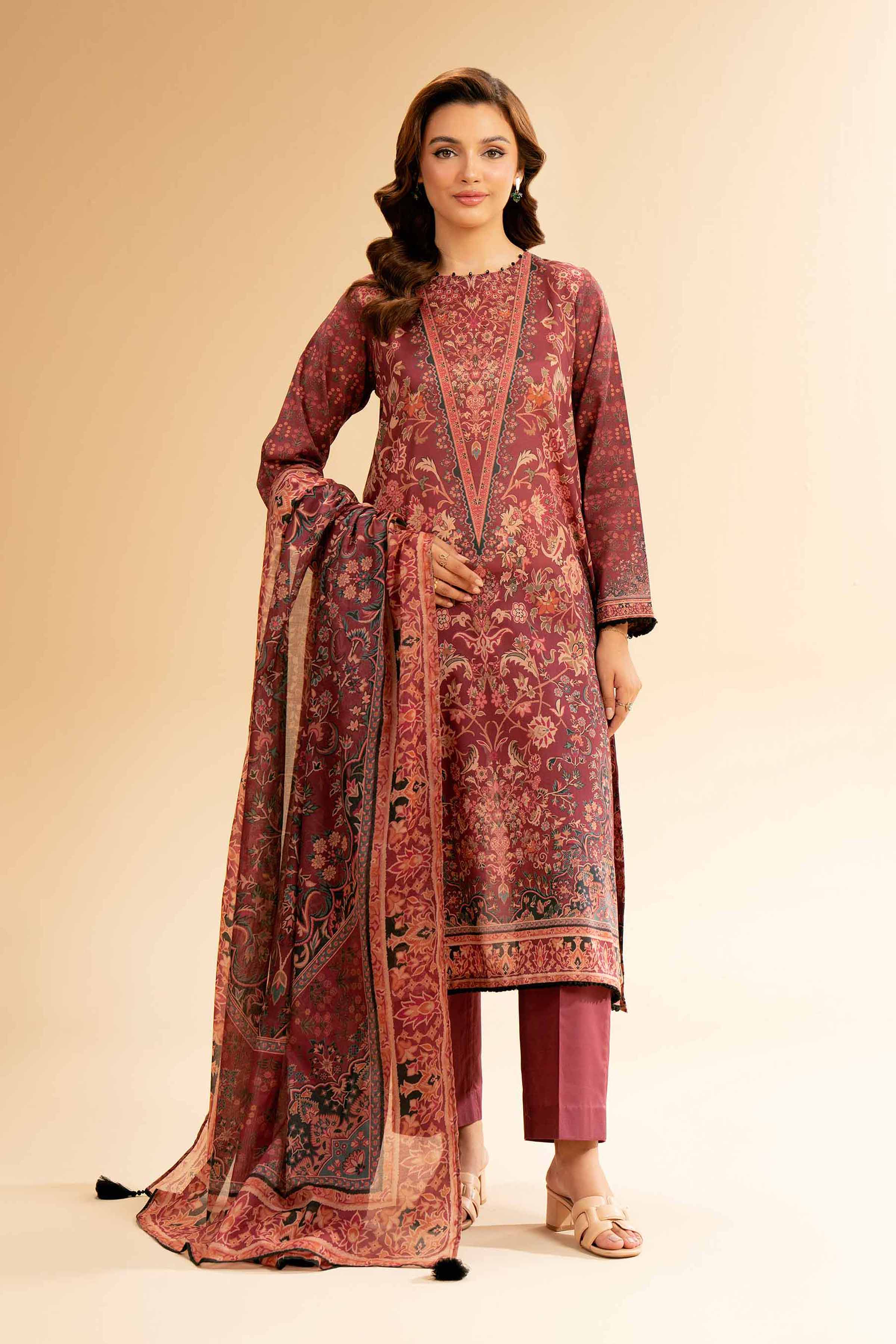 Nishat Linen 3 Piece - Digital Printed Suit - 42501600 Digital Printed Lawn Eid Edition 2025