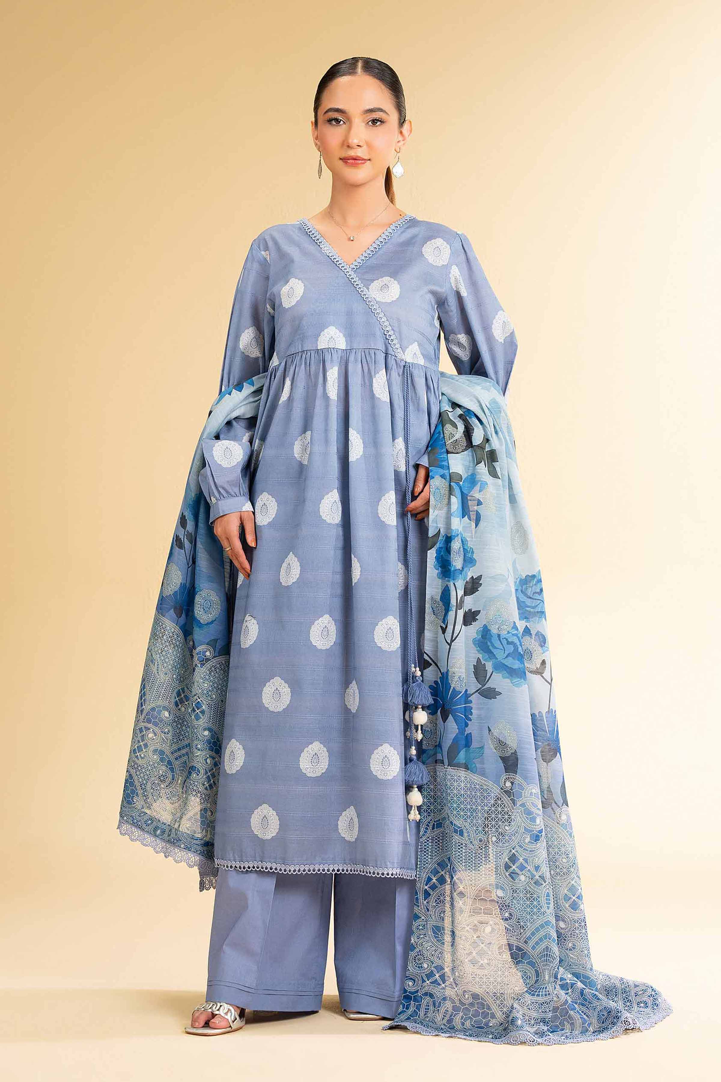 Nishat Linen 3 Piece - Digital Printed Suit - 42501669 Digital Printed Lawn Eid Edition 2025