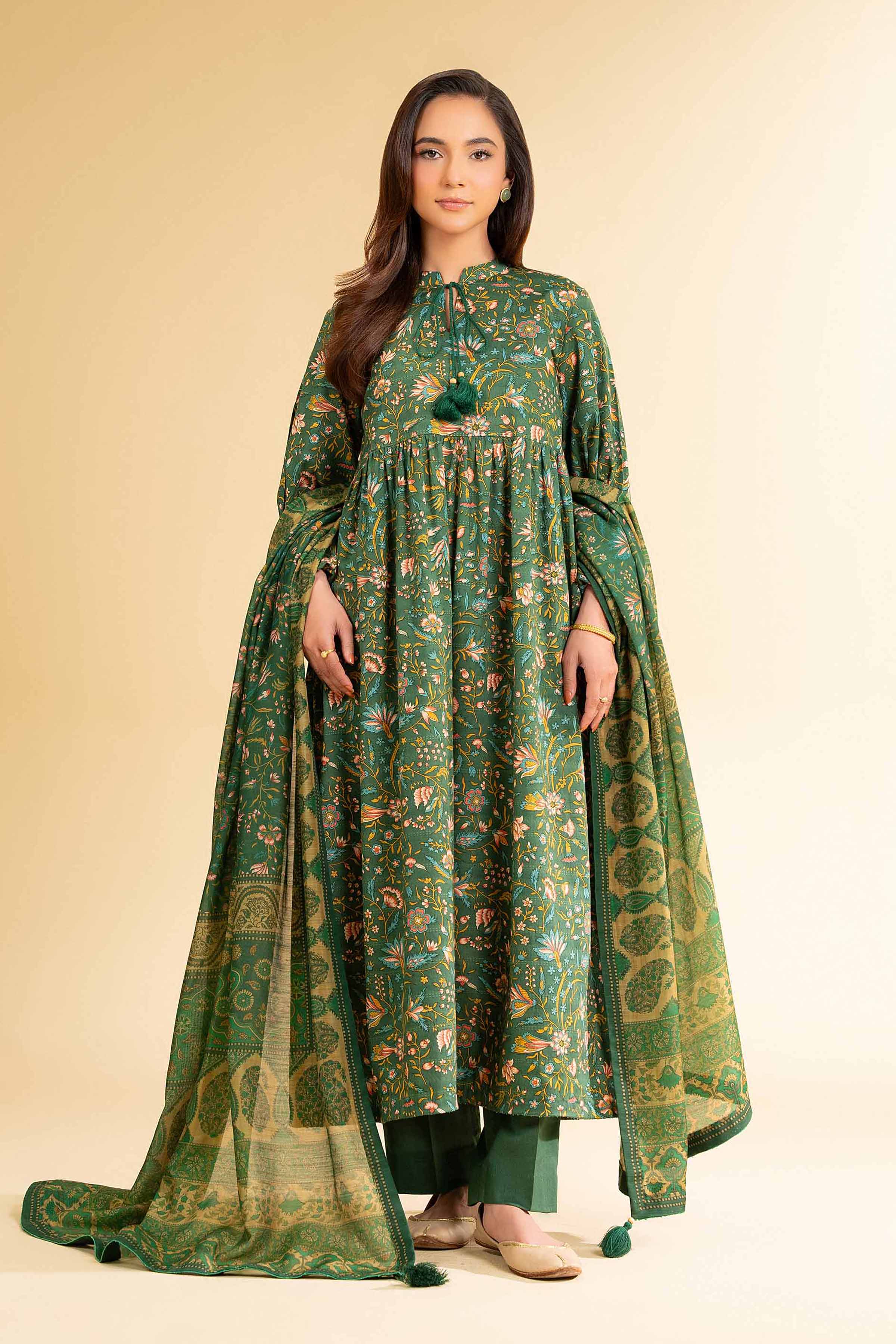 Nishat Linen 3 Piece - Digital Printed Suit - 42501670 Digital Printed Lawn Eid Edition 2025