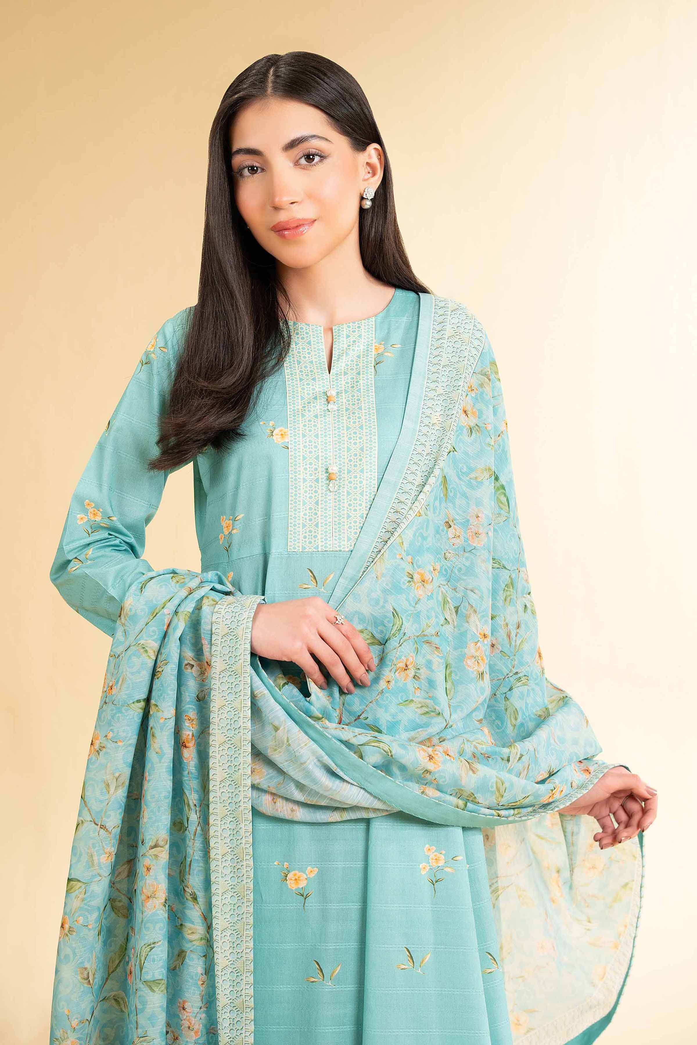 Nishat Linen 3 Piece - Digital Printed Suit - 42501673 Digital Printed Lawn Eid Edition 2025 - Image 2