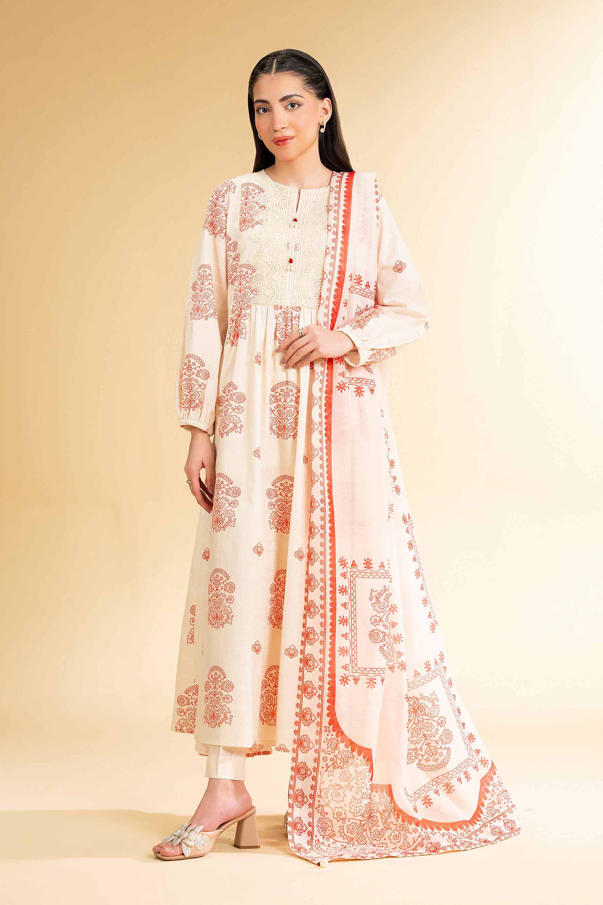 Nishat Linen 3 Piece - Digital Printed Suit - 42501677 Digital Printed Lawn Eid Edition 2025