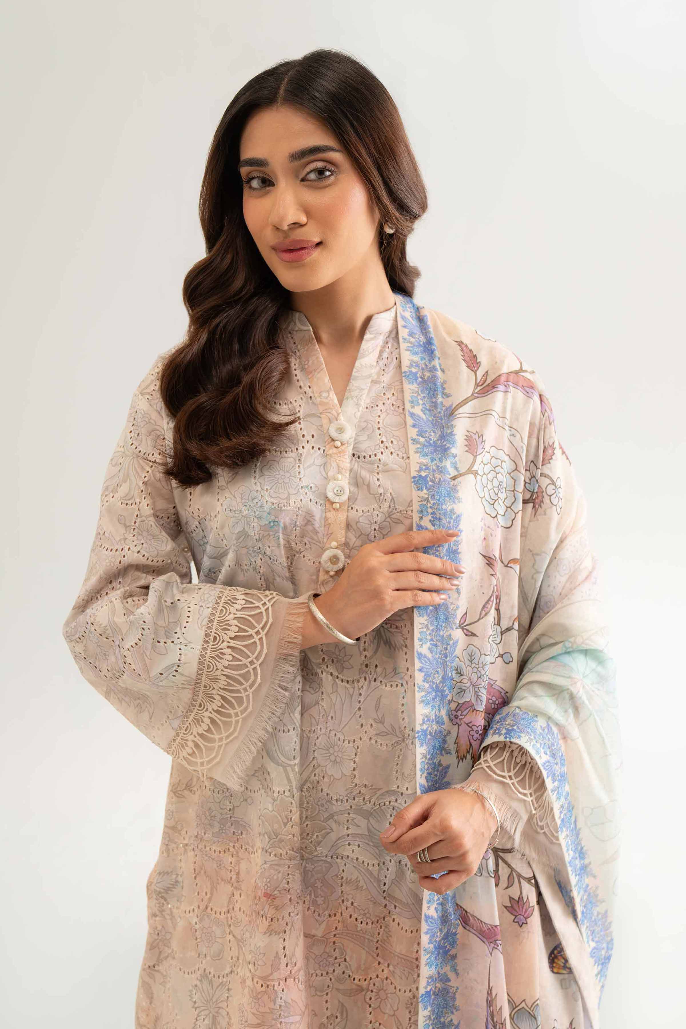 Nishat Linen 3 Piece - Digital Printed Suit - 42501892 Digital Printed Lawn Eid Edition 2025 - Image 2
