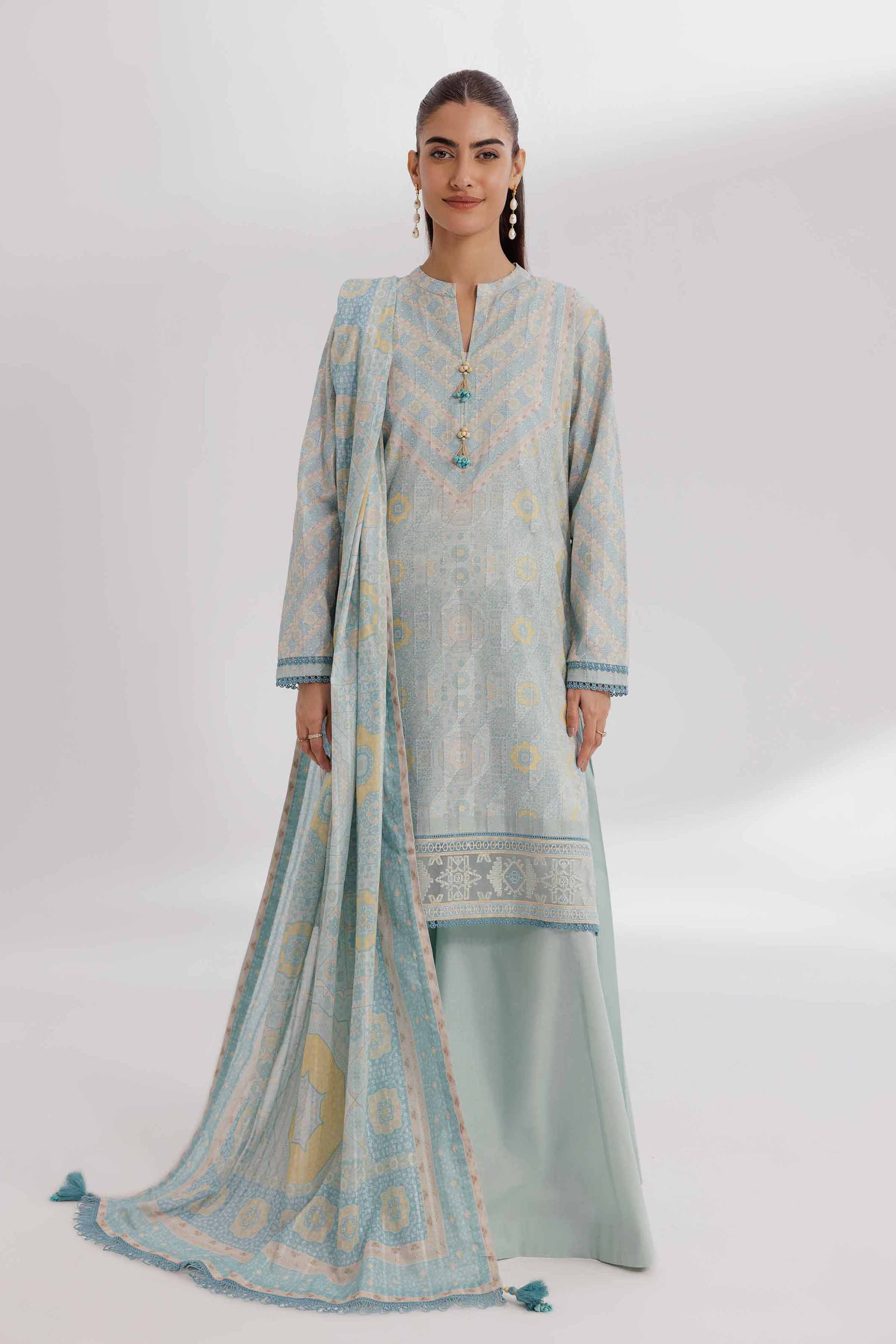 Nishat Linen 3 Piece - Digital Printed Suit - 42502206 Digital Printed Lawn Eid Edition 2025