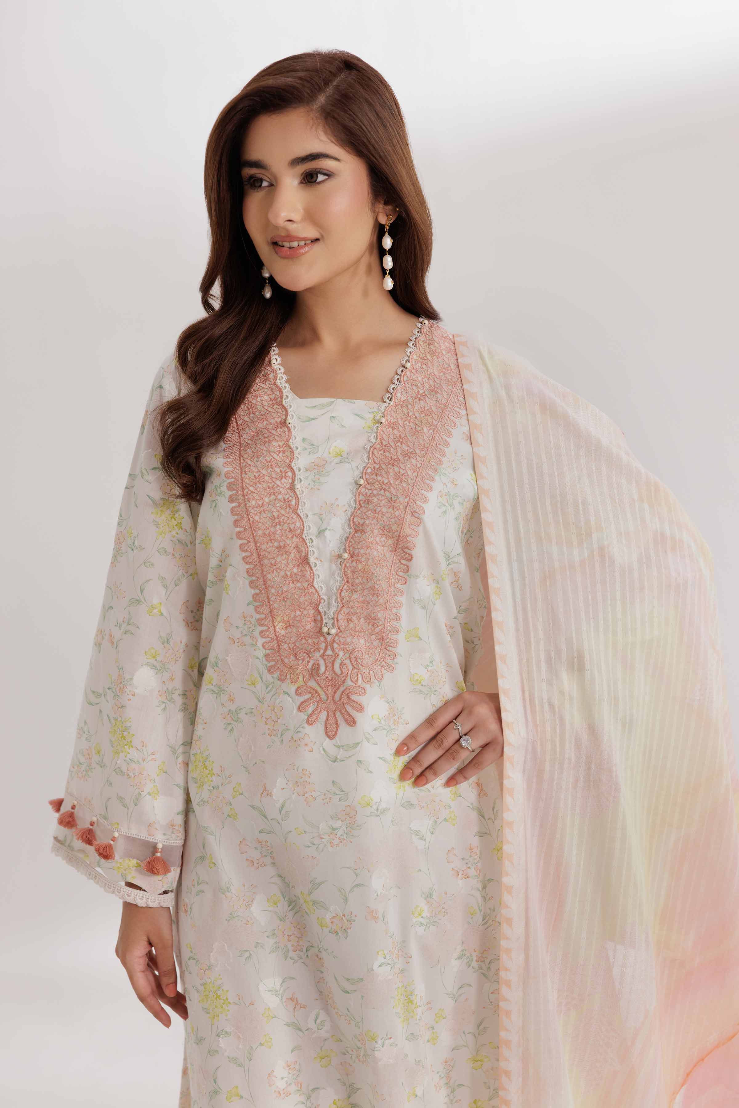 Nishat Linen 3 Piece - Digital Printed Suit - 42502209 Digital Printed Lawn Eid Edition 2025 - Image 2
