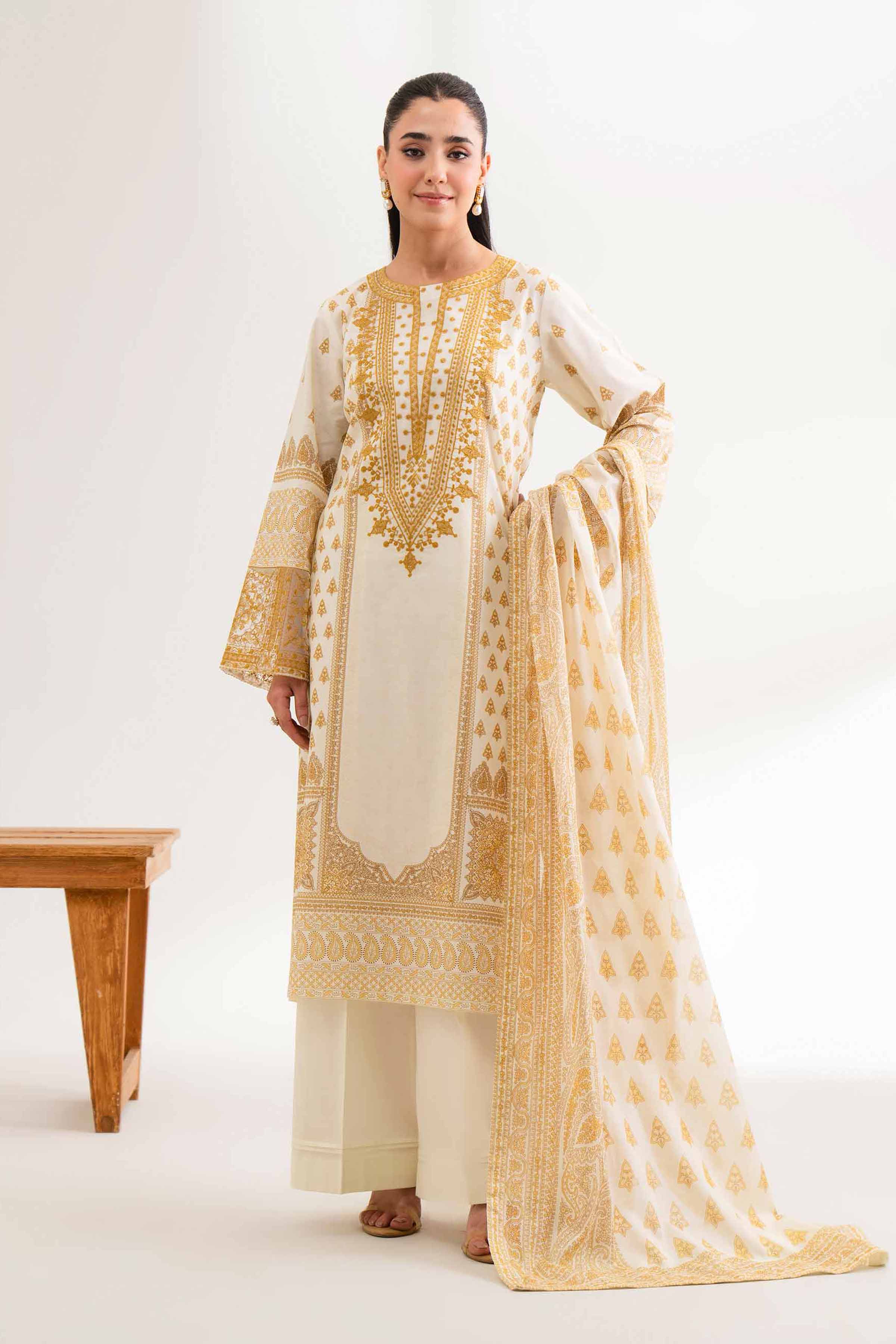Nishat Linen 3 Piece - Digital Printed Suit - 42502230 Digital Printed Lawn Eid Edition 2025