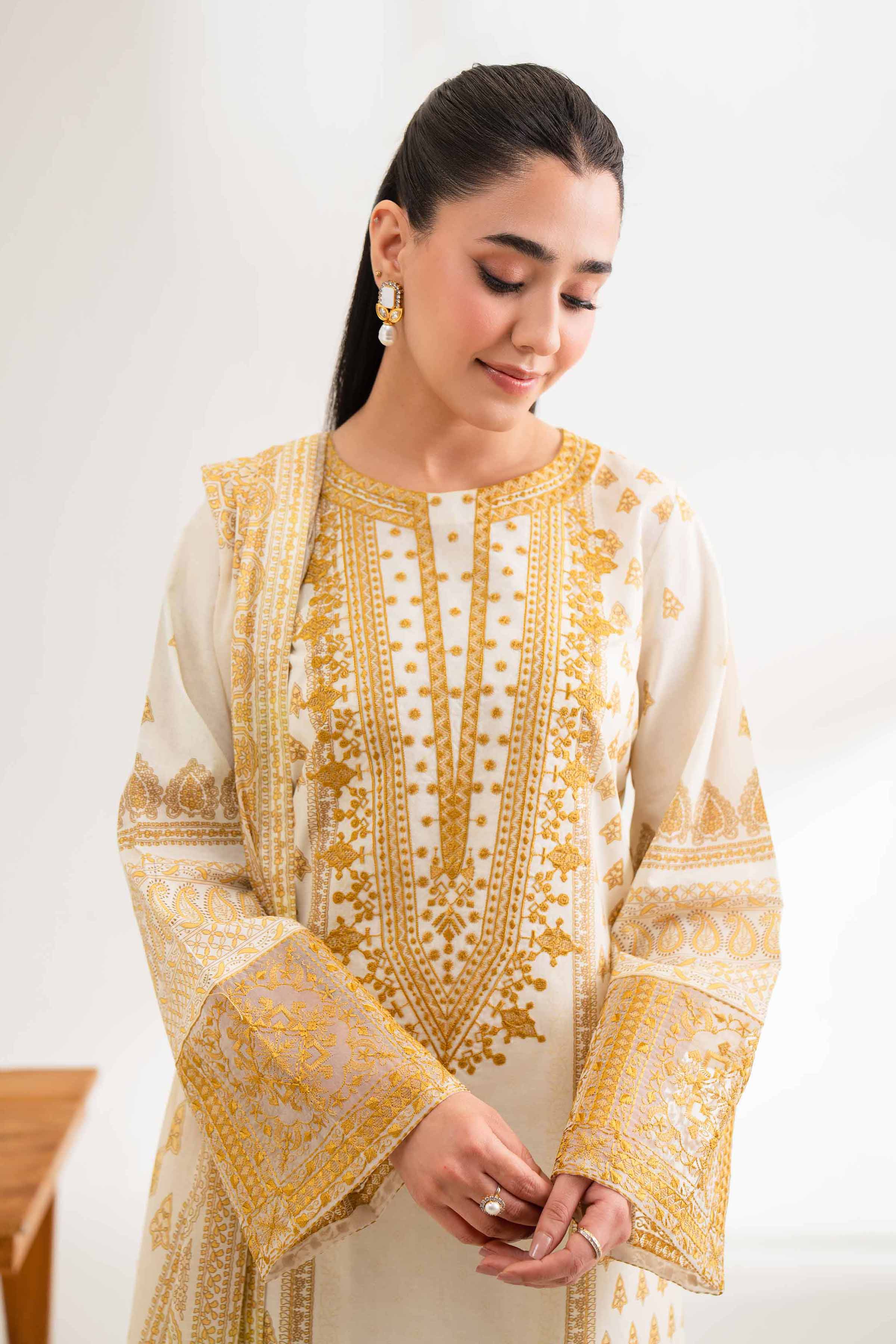 Nishat Linen 3 Piece - Digital Printed Suit - 42502230 Digital Printed Lawn Eid Edition 2025 - Image 2