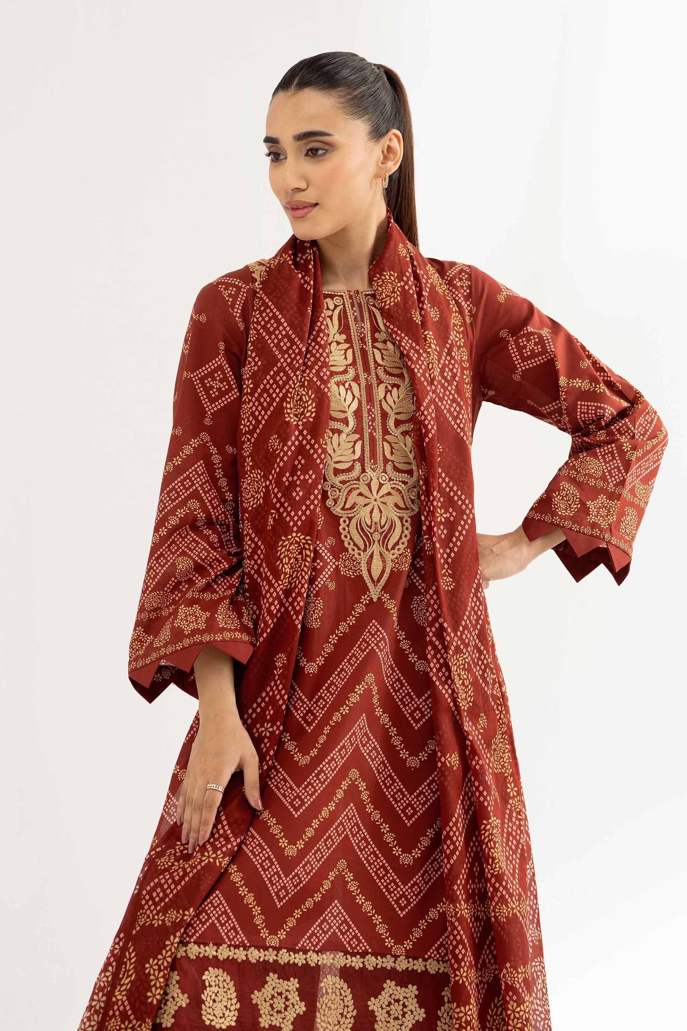 Nishat Linen 3 Piece - Digital Printed Suit - 42502231 Digital Printed Lawn Eid Edition 2025 - Image 2