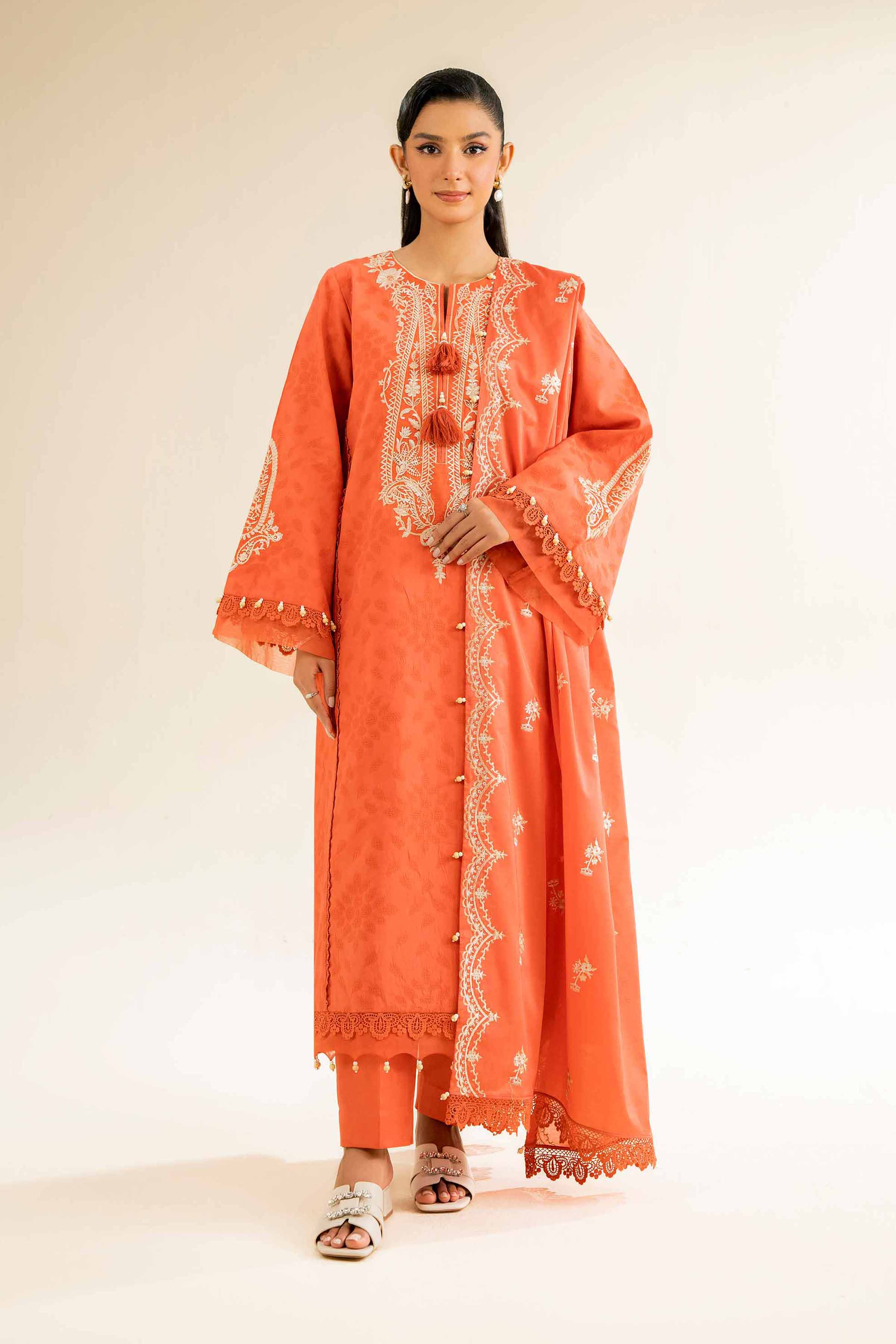 Nishat Linen 3 Piece - Dyed Embroidered Suit - 42501102 Spring Summer Prints 2025