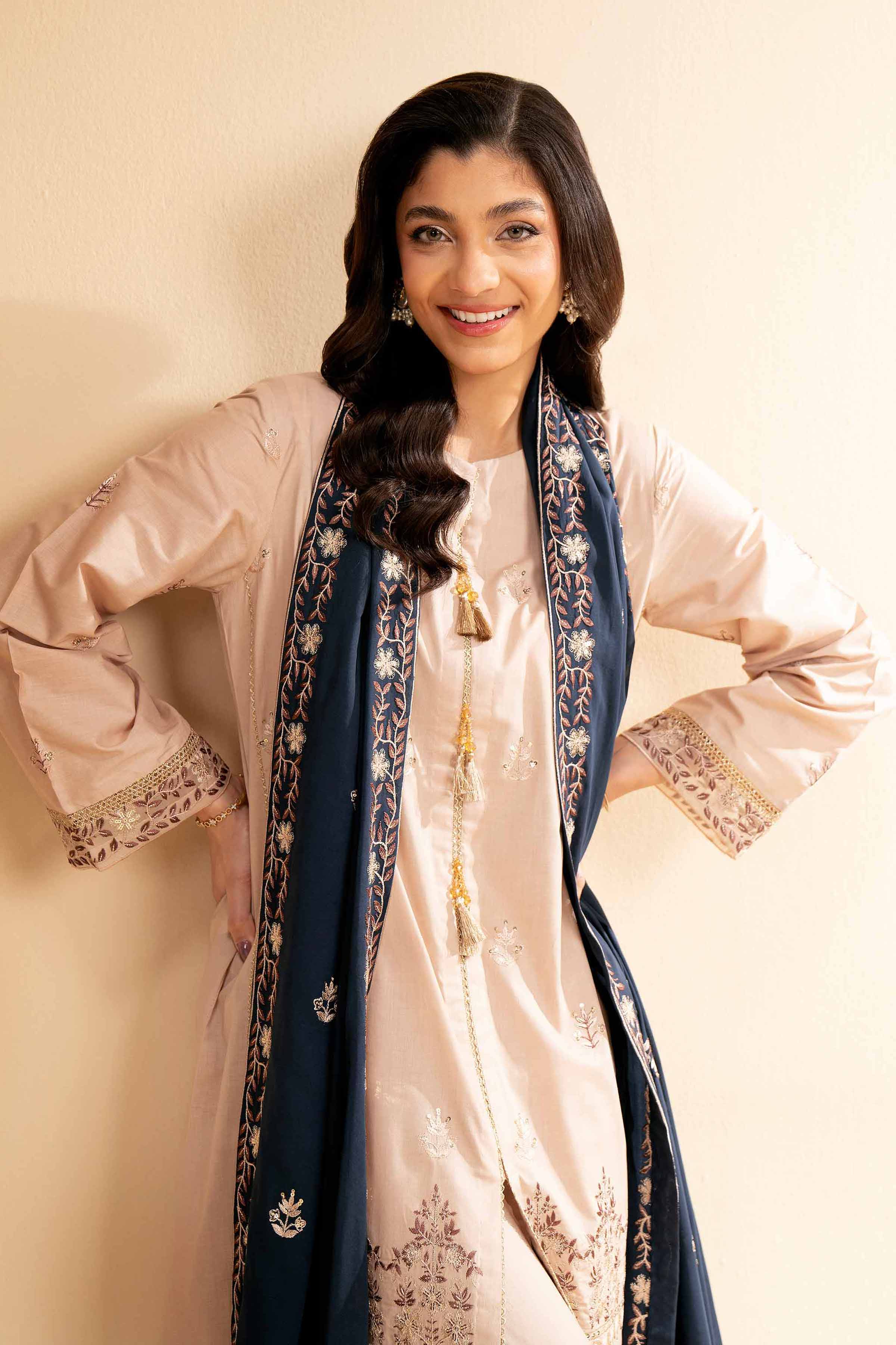 Nishat Linen 3 Piece - Dyed Embroidered Suit - 42501354 Embroidered Eid Lawn Collection 2025 - Image 2