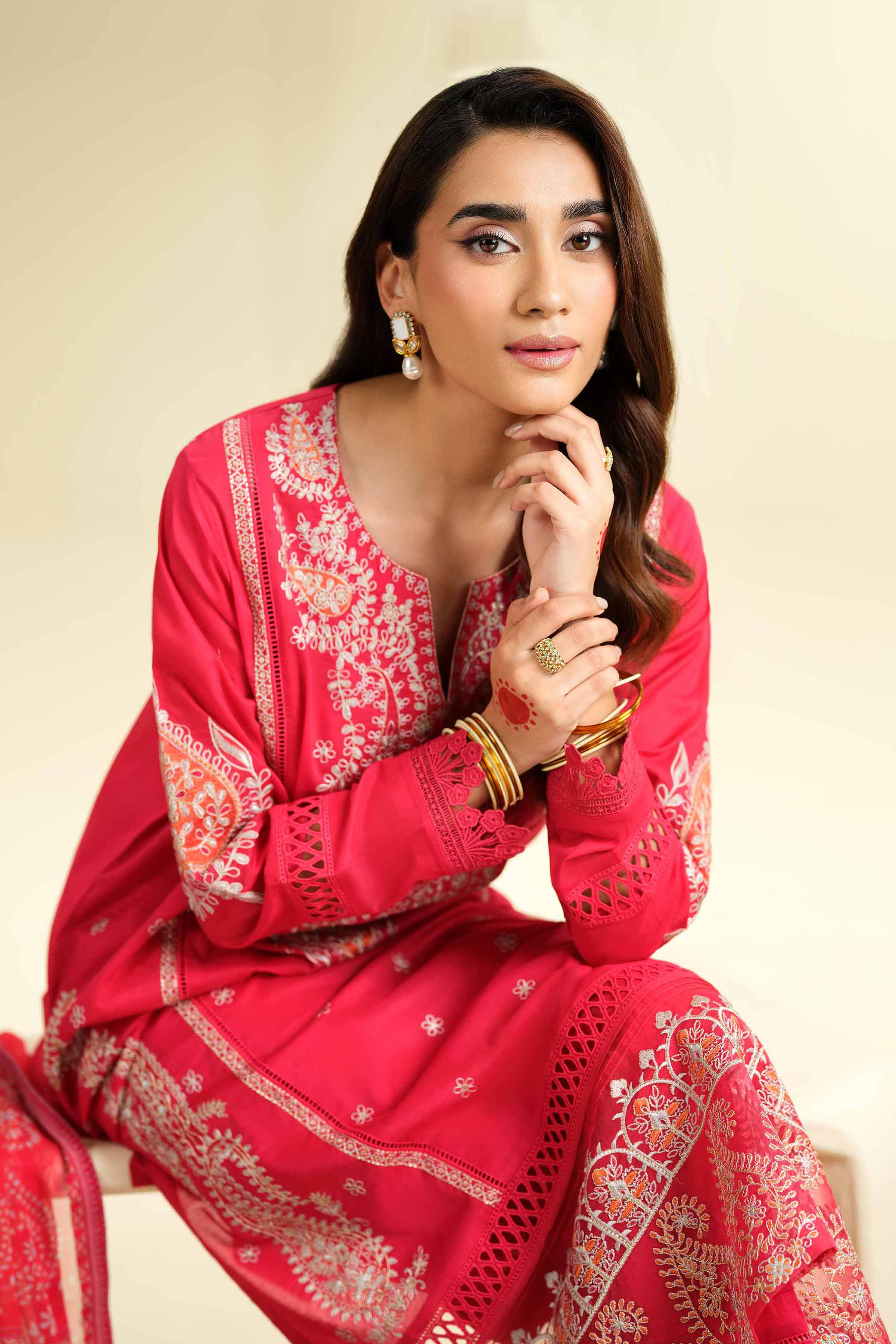 Nishat Linen 3 Piece - Embroidered Suit - 42501376 Embroidered Eid Lawn Collection 0 - Image 2
