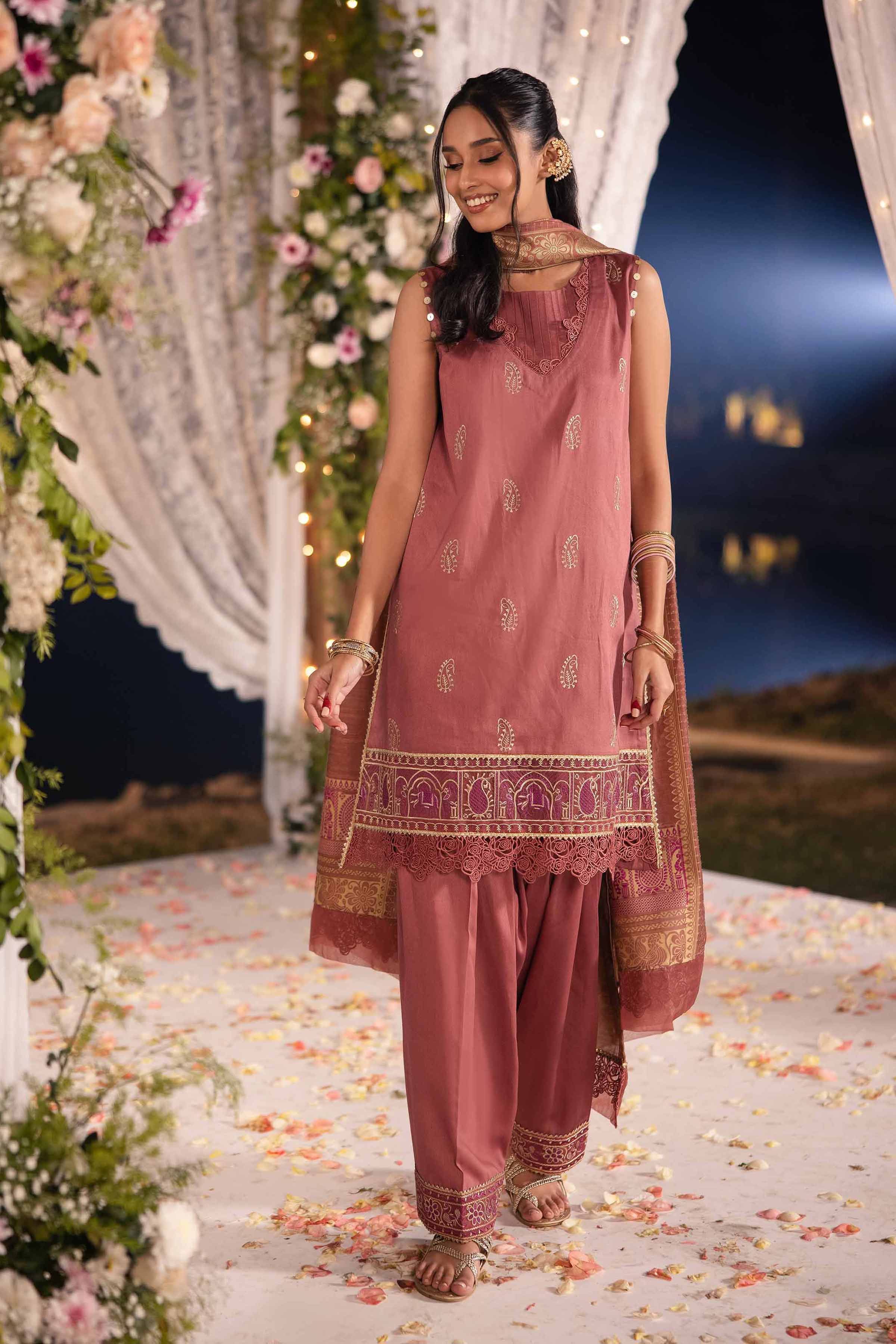 Nishat Linen 3 Piece - Embroidered Suit - 42501387 Embroidered Eid Lawn Collection 2025