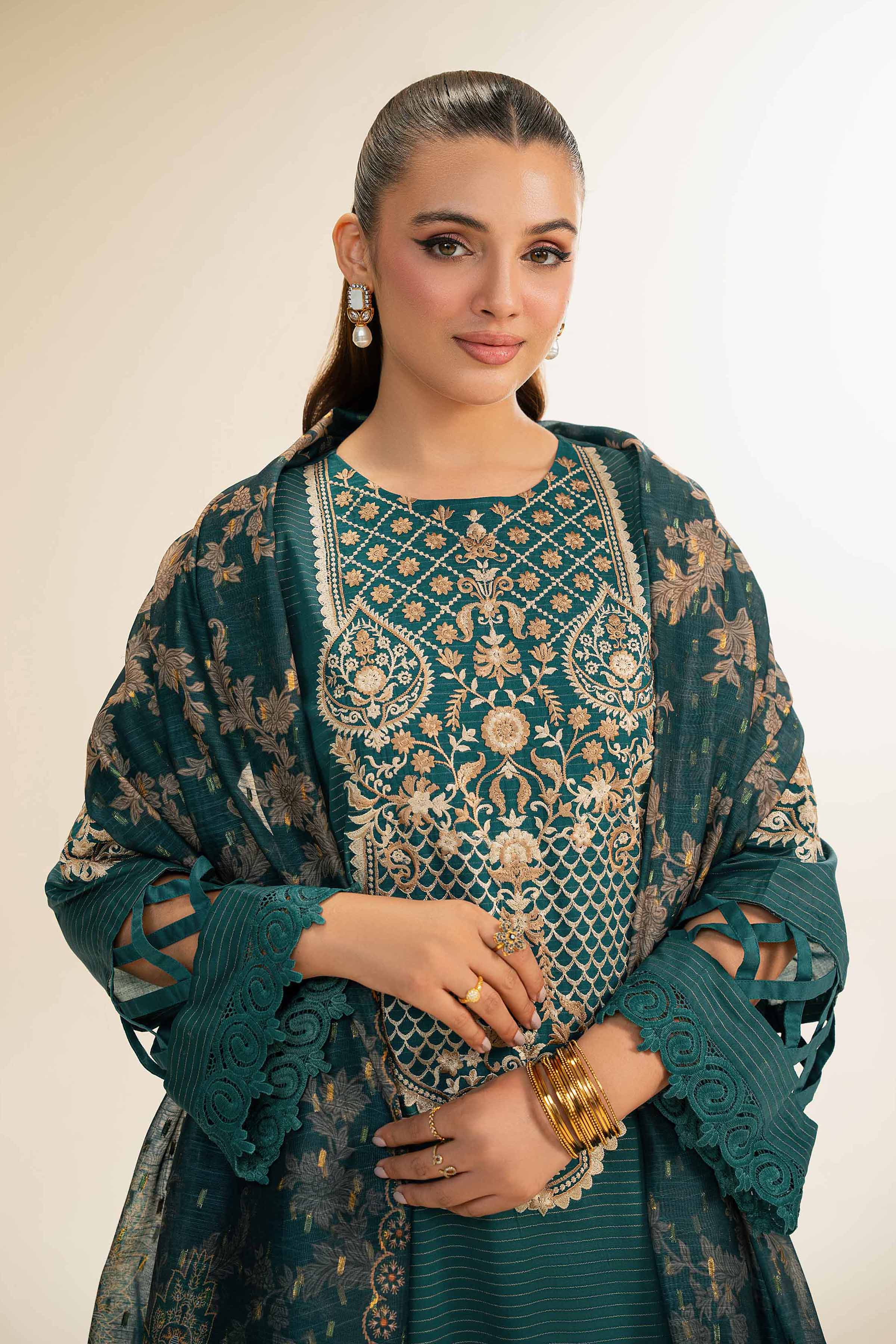 Nishat Linen 3 Piece - Embroidered Suit - 42501437 Embroidered Eid Lawn Collection 0 - Image 2