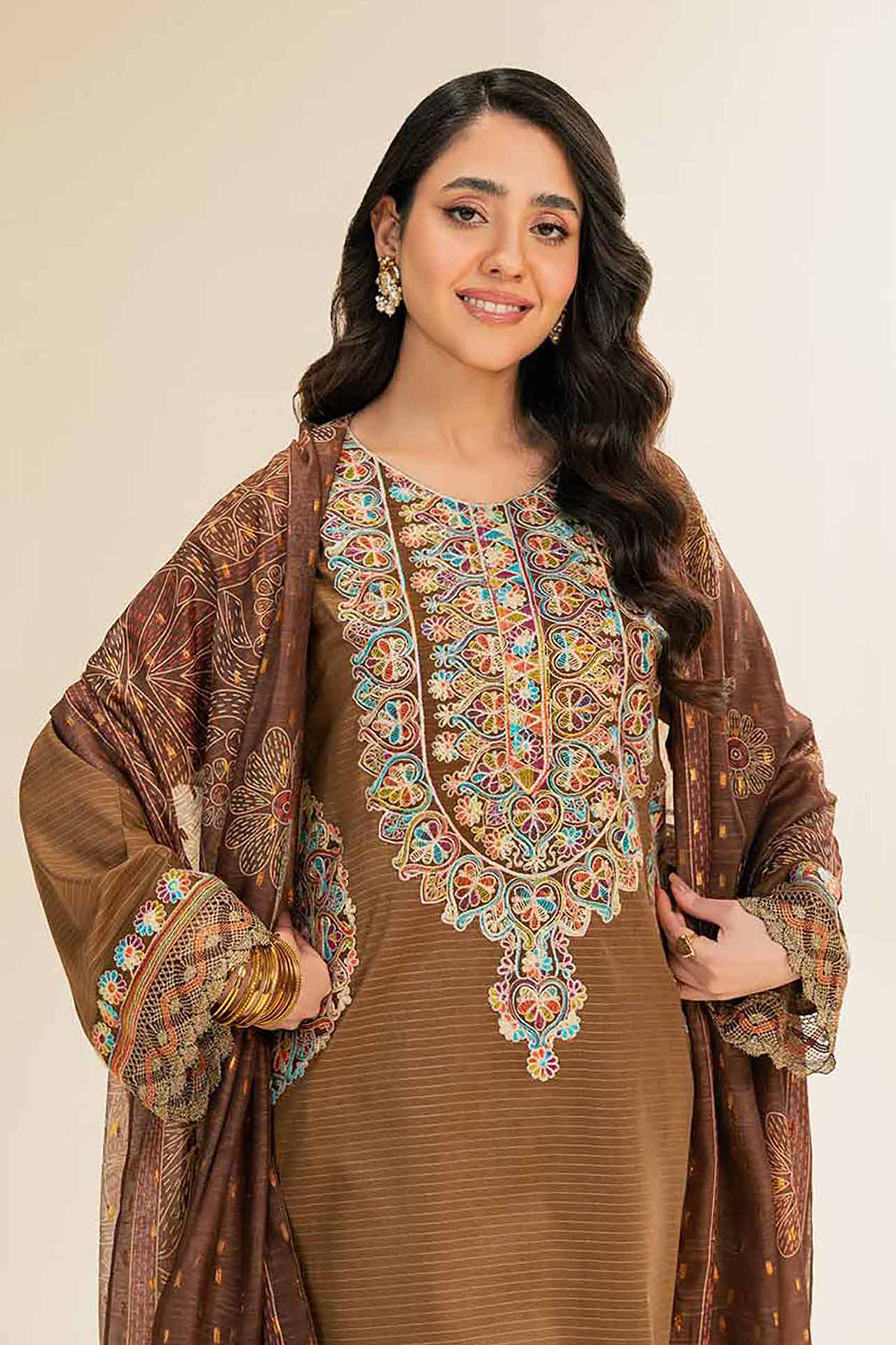 Nishat Linen 3 Piece - Embroidered Suit - 42501444 Embroidered Eid Lawn Collection 0 - Image 2