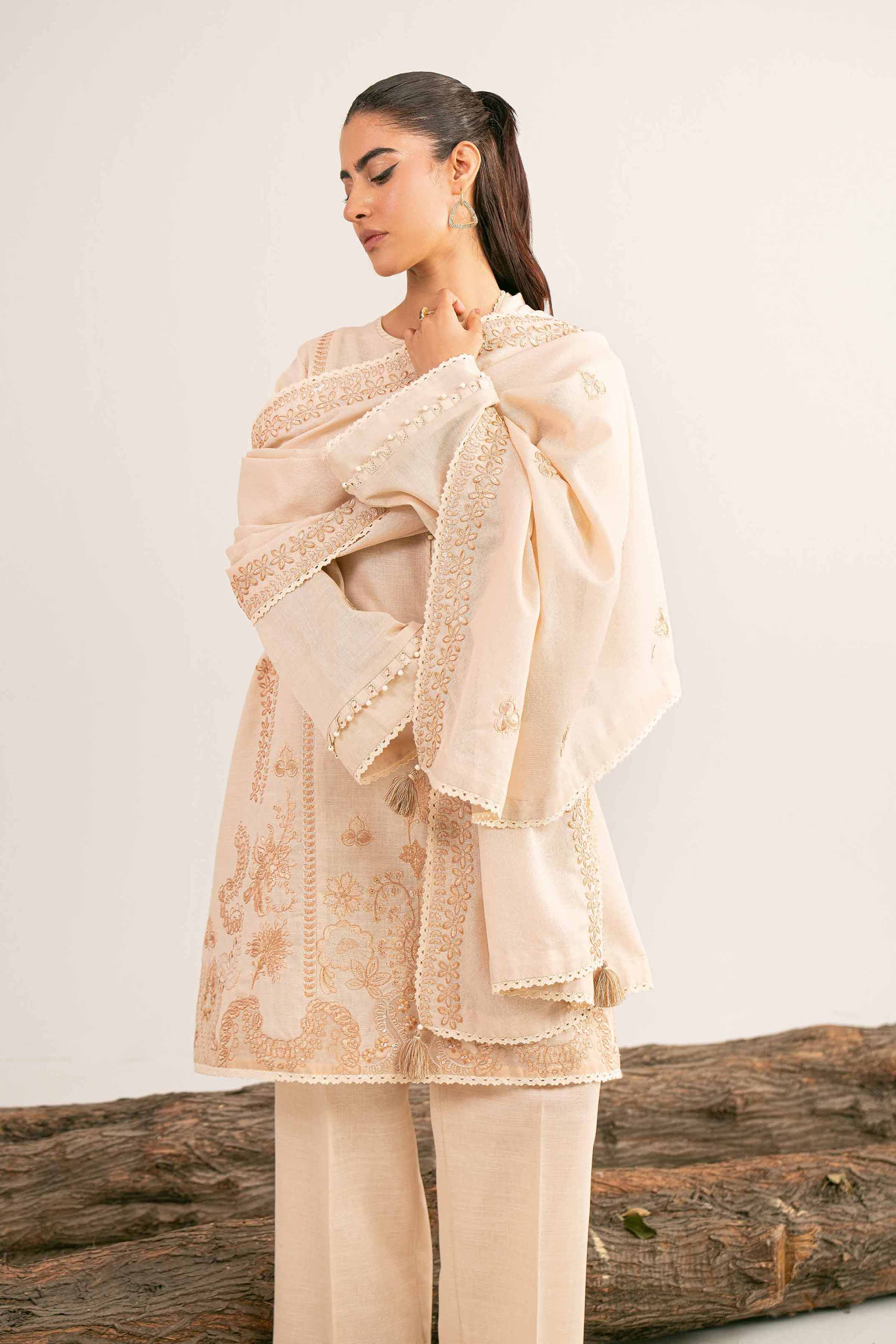 Nishat Linen 3 Piece - Embroidered Suit - 42503501 Cozy Edit 2025