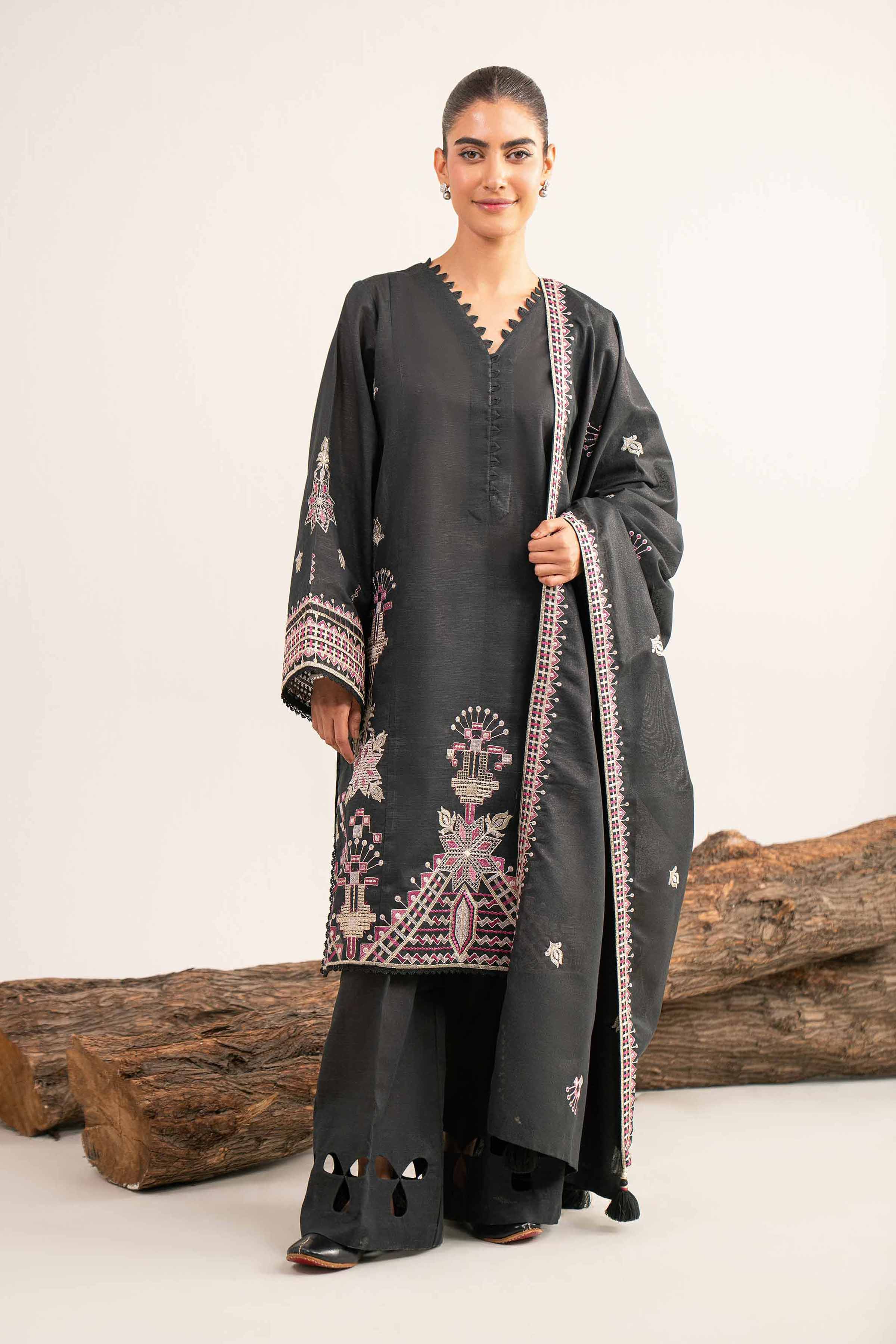 Nishat Linen 3 Piece - Embroidered Suit - 42503503 Cozy Edit 2025