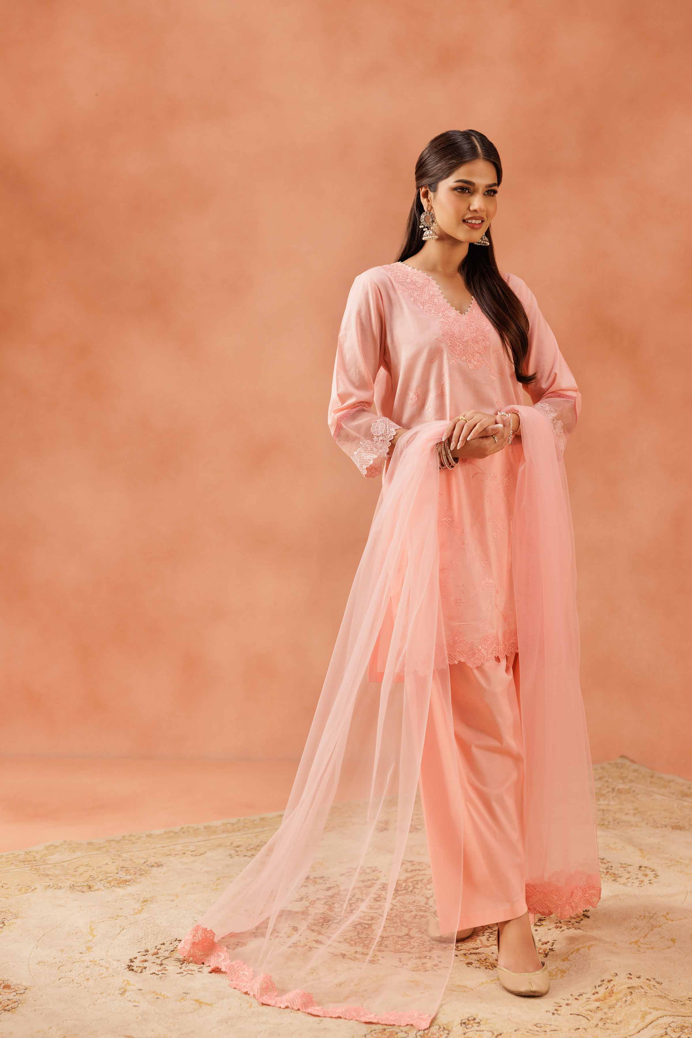 Nishat Linen 3 Piece - Embroidered Suit - KFE25-176 Eid Pret 2025