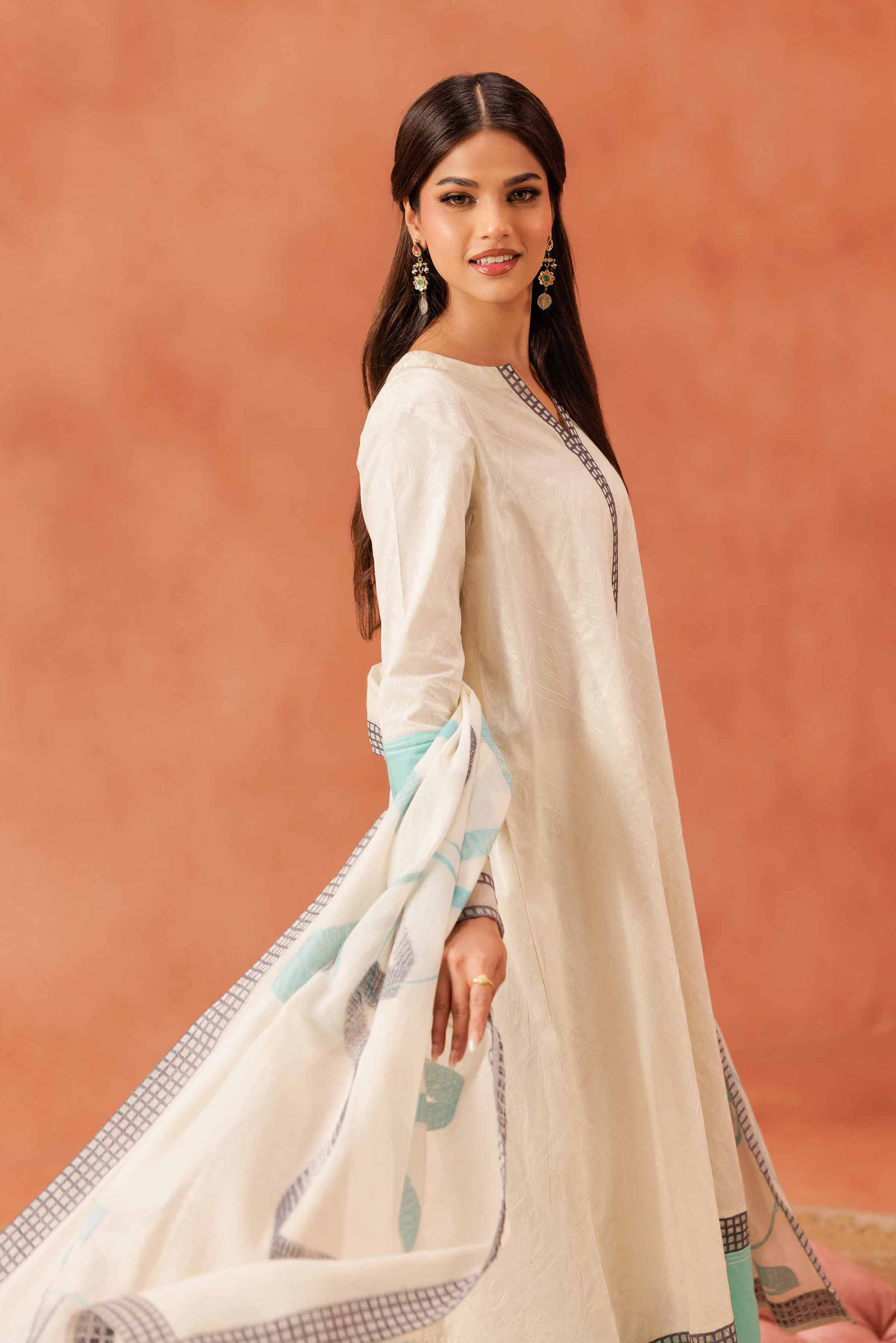 Nishat Linen 3 Piece - Embroidered Suit - KFE25-67 Eid Pret 2025 - Image 2