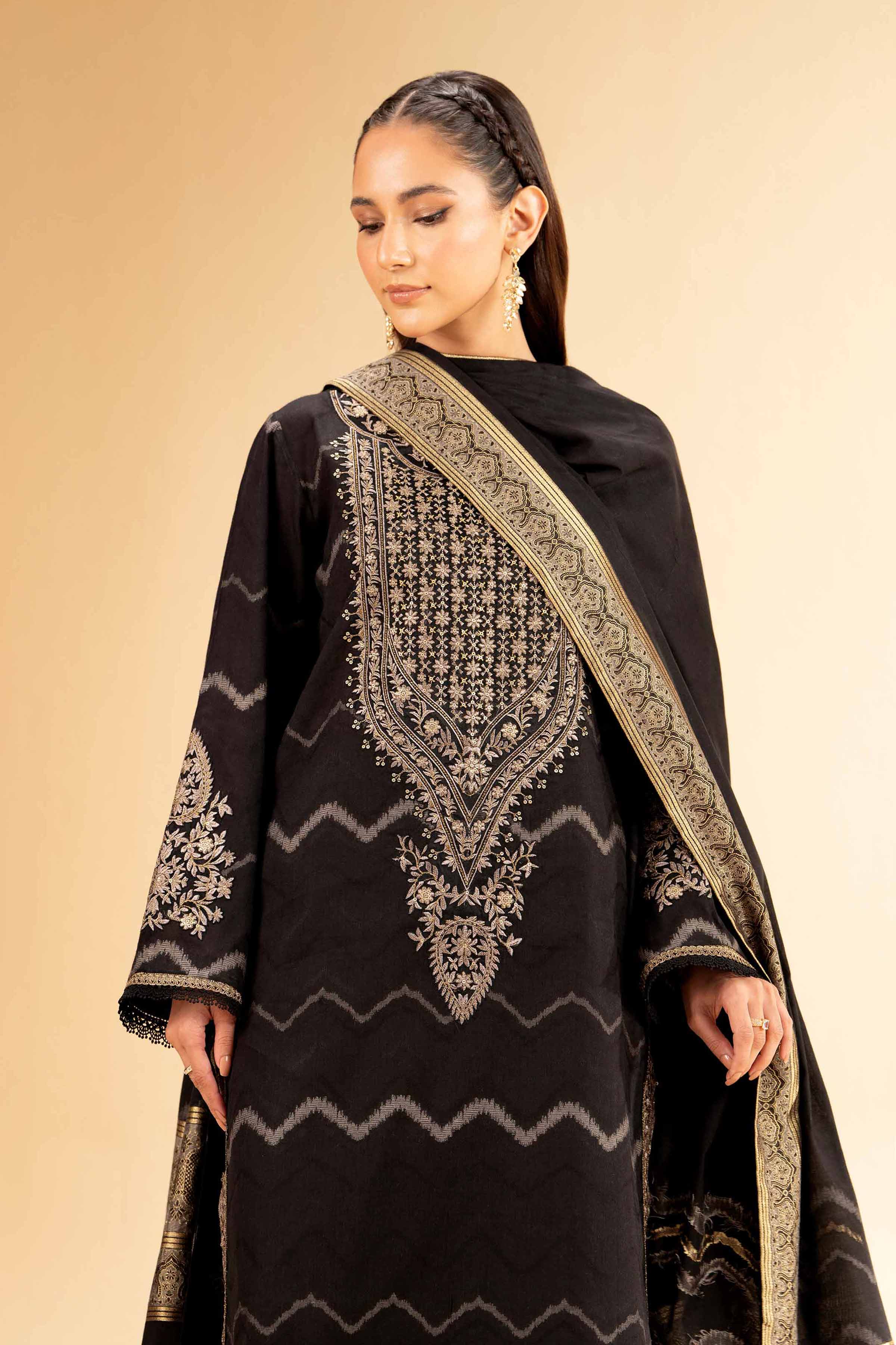 Nishat Linen 3 Piece - Jacquard Embroidered Suit - 42501398 Embroidered Eid Lawn Collection 2025 - Image 2