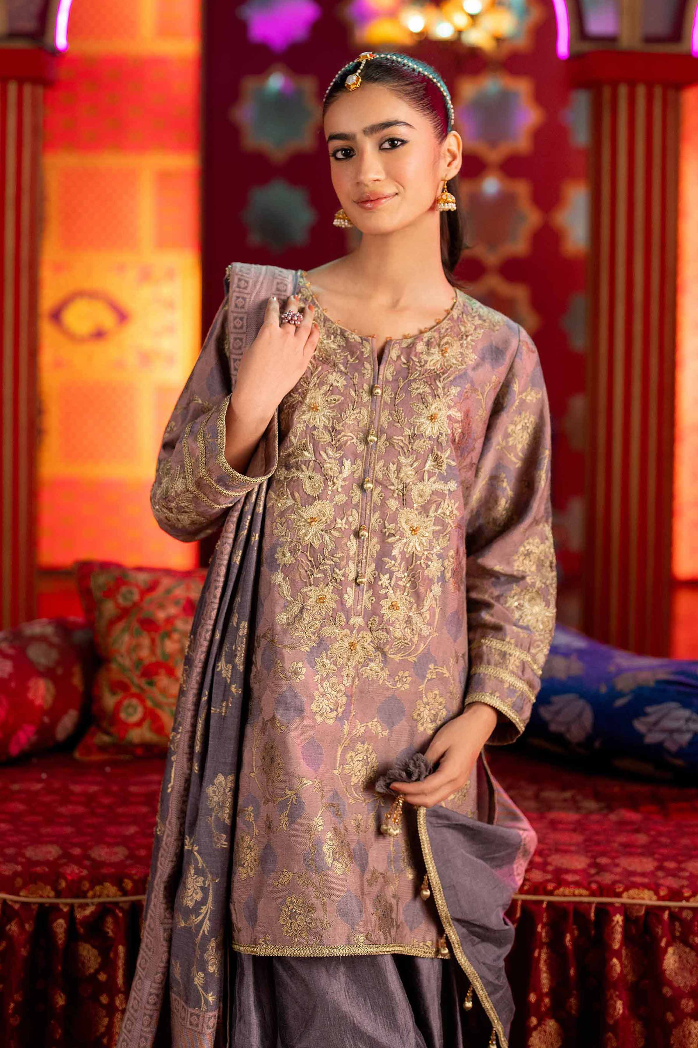 Nishat Linen 3 Piece - Jacquard Embroidered Suit - 42501400 Embroidered Eid Lawn Collection 2025 - Image 2