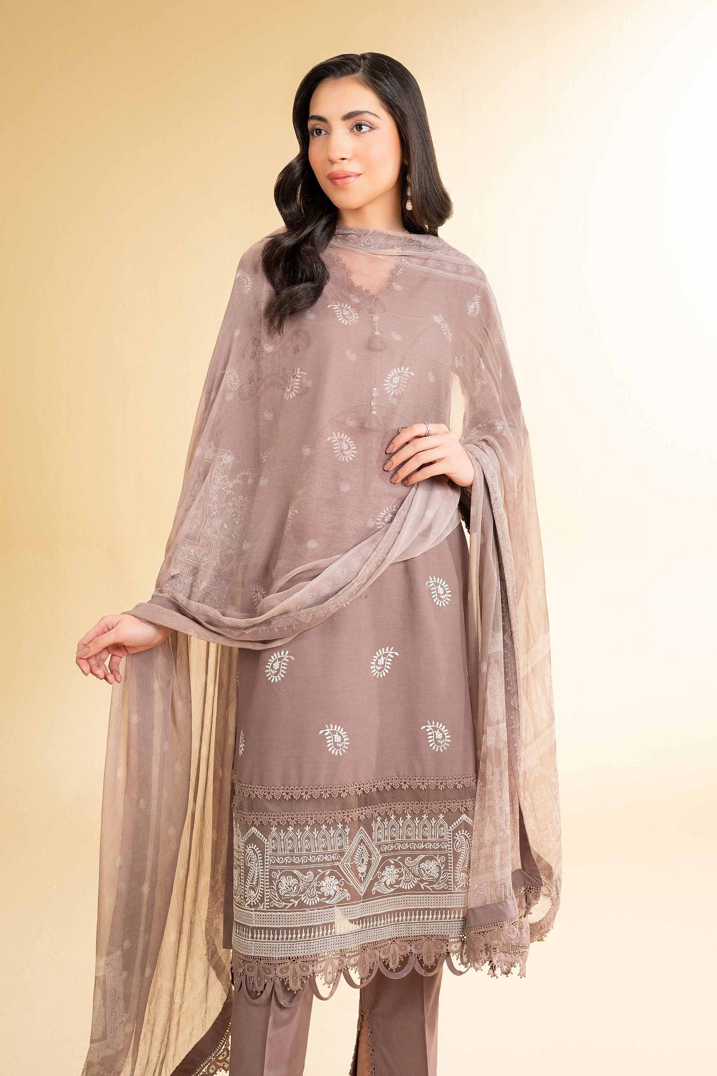 Nishat Linen 3 Piece - Jacquard Embroidered Suit - 42501825 Embroidered Eid Lawn Collection 2025 - Image 2