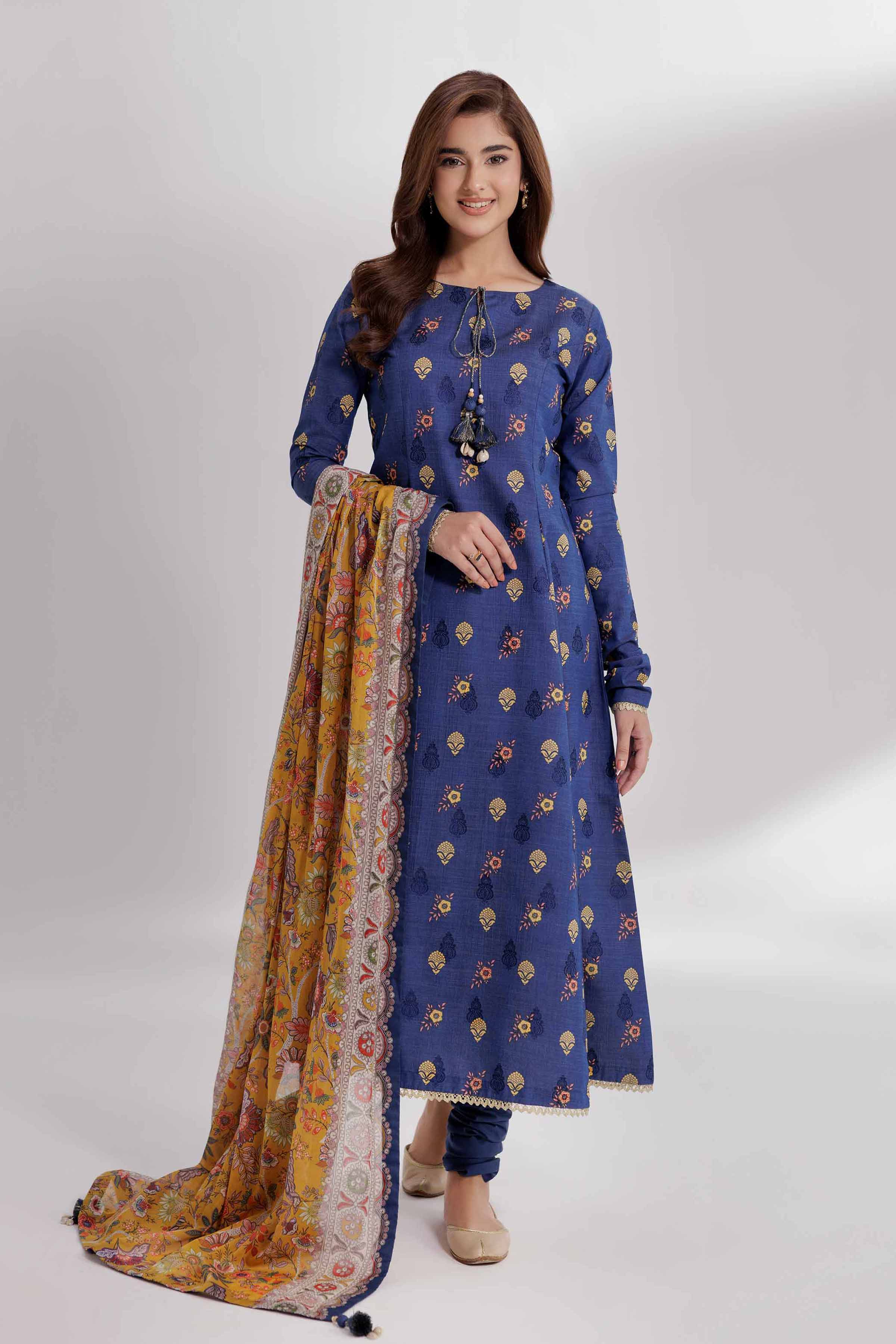 Nishat Linen 3 Piece - Paste Printed Loose Fabric - 42503403 Freedom To Buy Eid Edition 2025