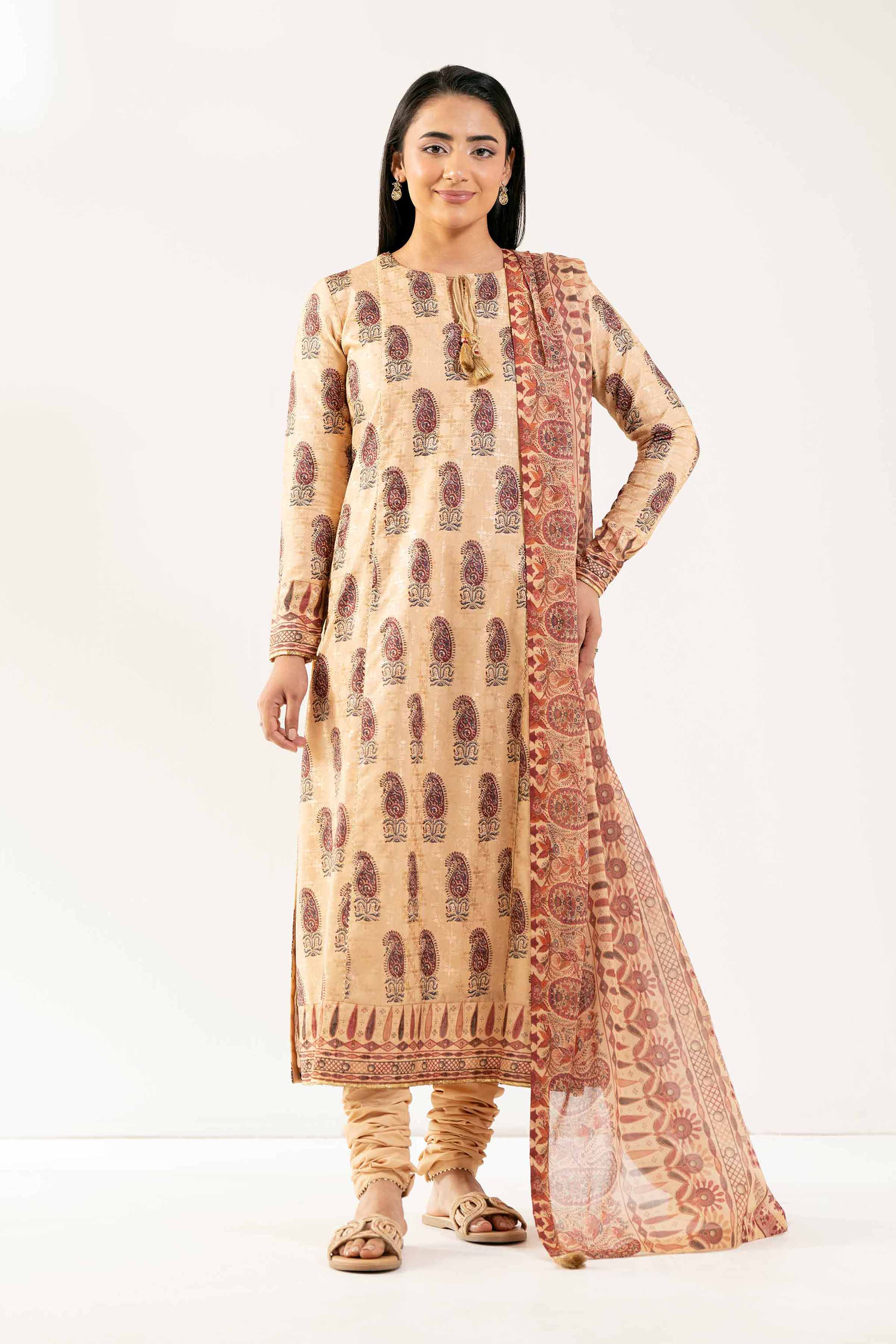 Nishat Linen 3 Piece - Paste Printed Loose Fabric - 42503404 Freedom To Buy Eid Edition 2025