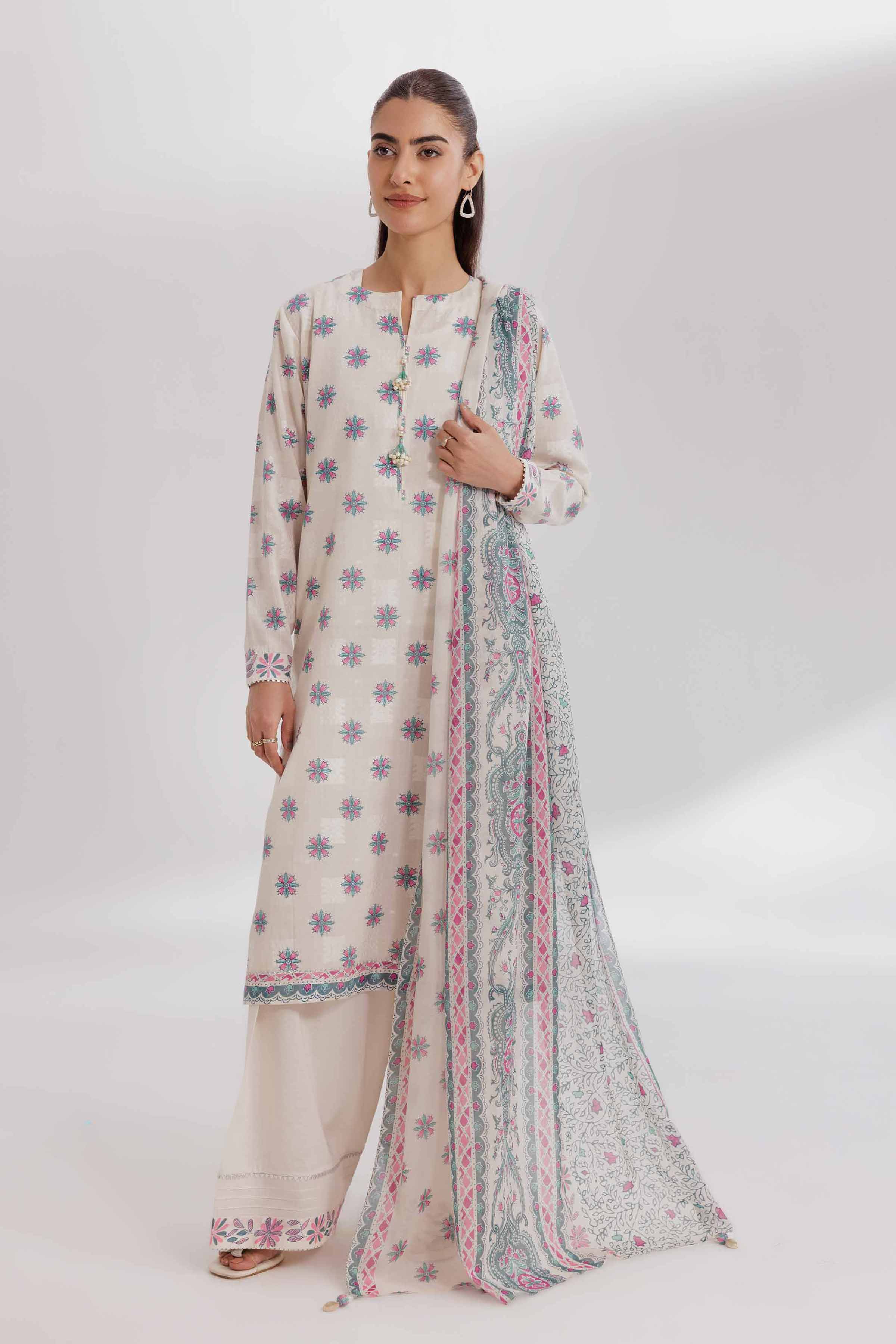 Nishat Linen 3 Piece - Paste Printed Loose Fabric - 42503406 Freedom To Buy Eid Edition 2025