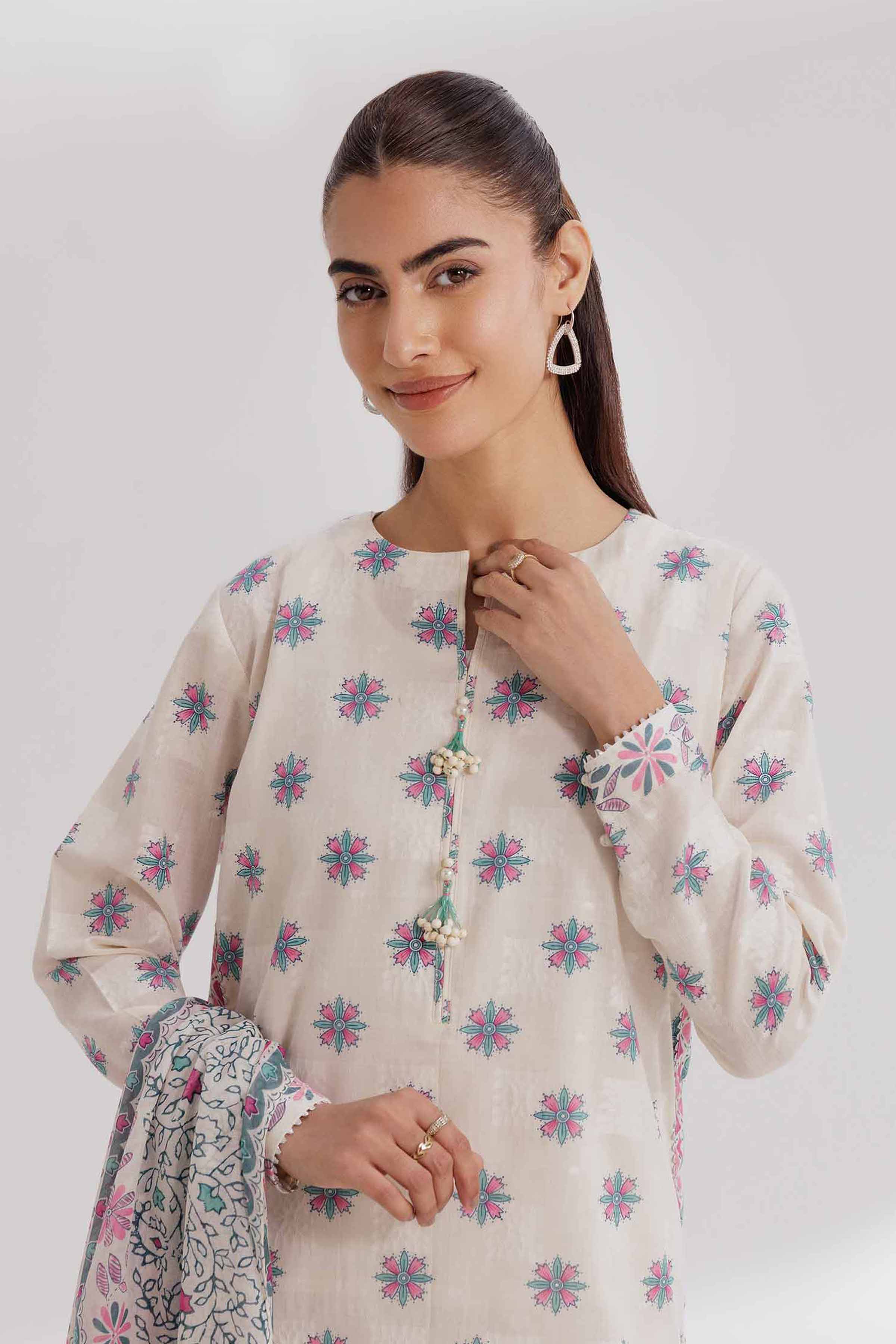 Nishat Linen 3 Piece - Paste Printed Loose Fabric - 42503406 Freedom To Buy Eid Edition 2025 - Image 2