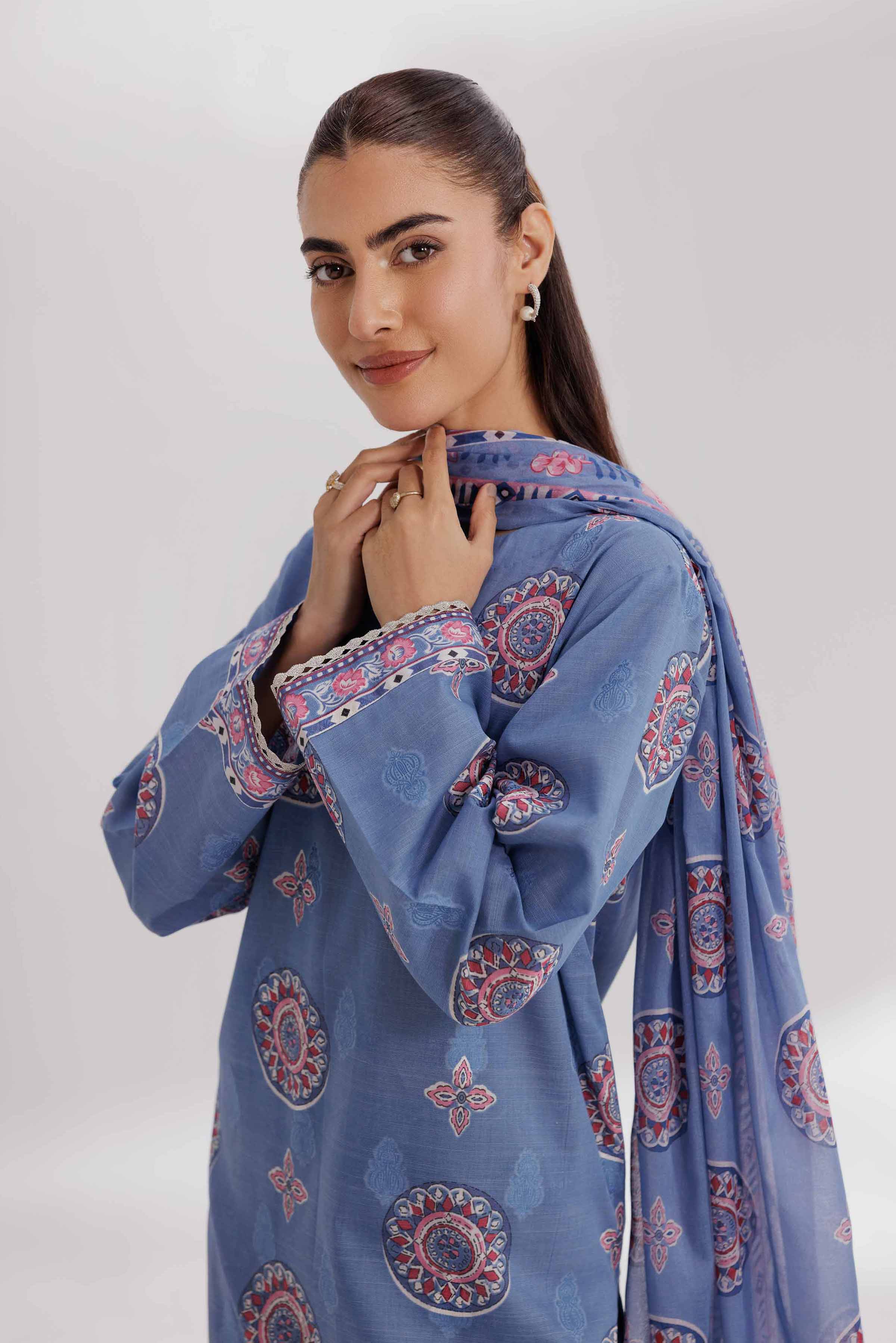 Nishat Linen 3 Piece - Paste Printed Loose Fabric - 42503408 Freedom To Buy Eid Edition 2025 - Image 2