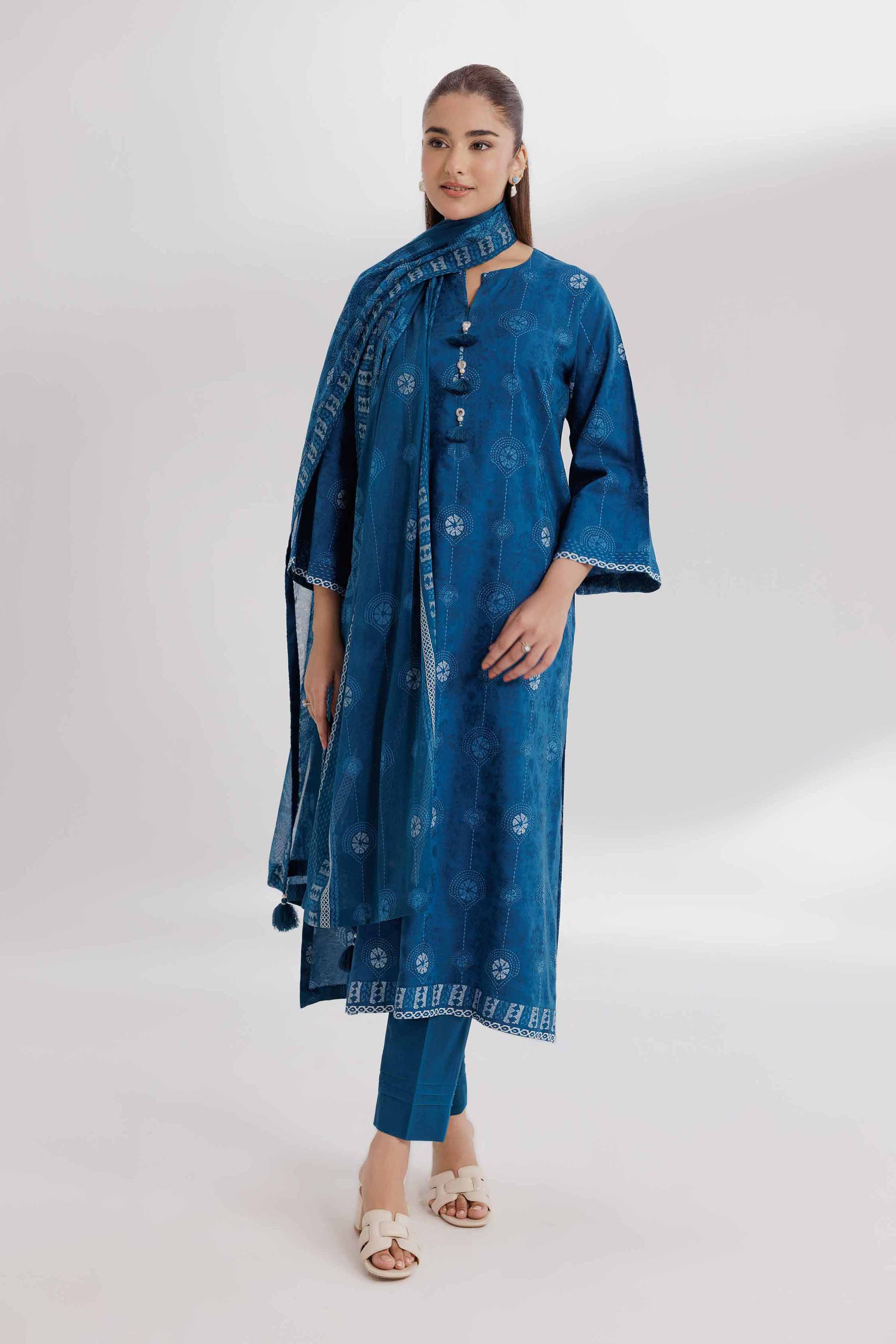 Nishat Linen 3 Piece - Paste Printed Loose Fabric - 42503409 Freedom To Buy Eid Edition 2025
