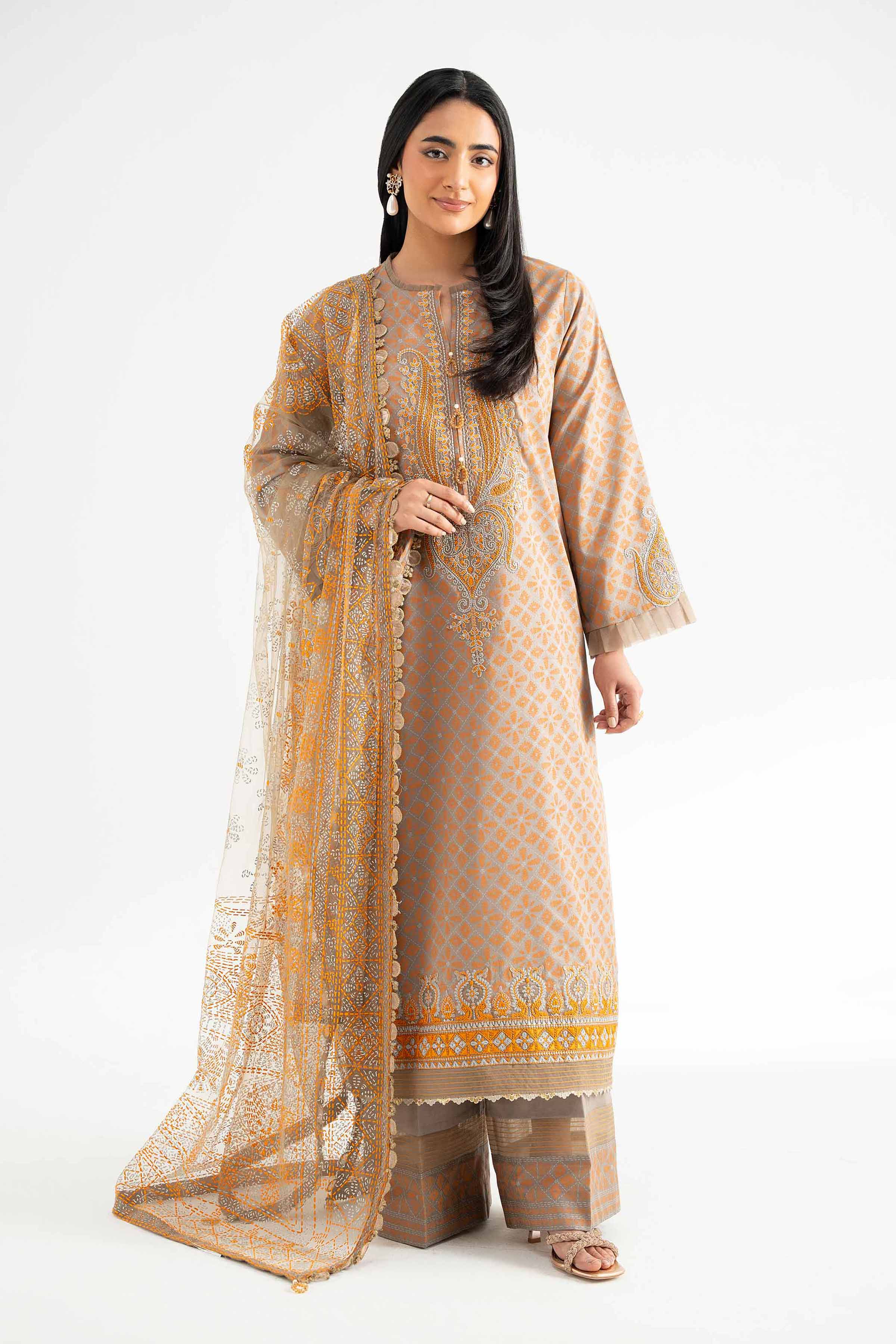 Nishat Linen 3 Piece - Paste Printed Suit - 42501849 Digital Printed Lawn Eid Edition 2025