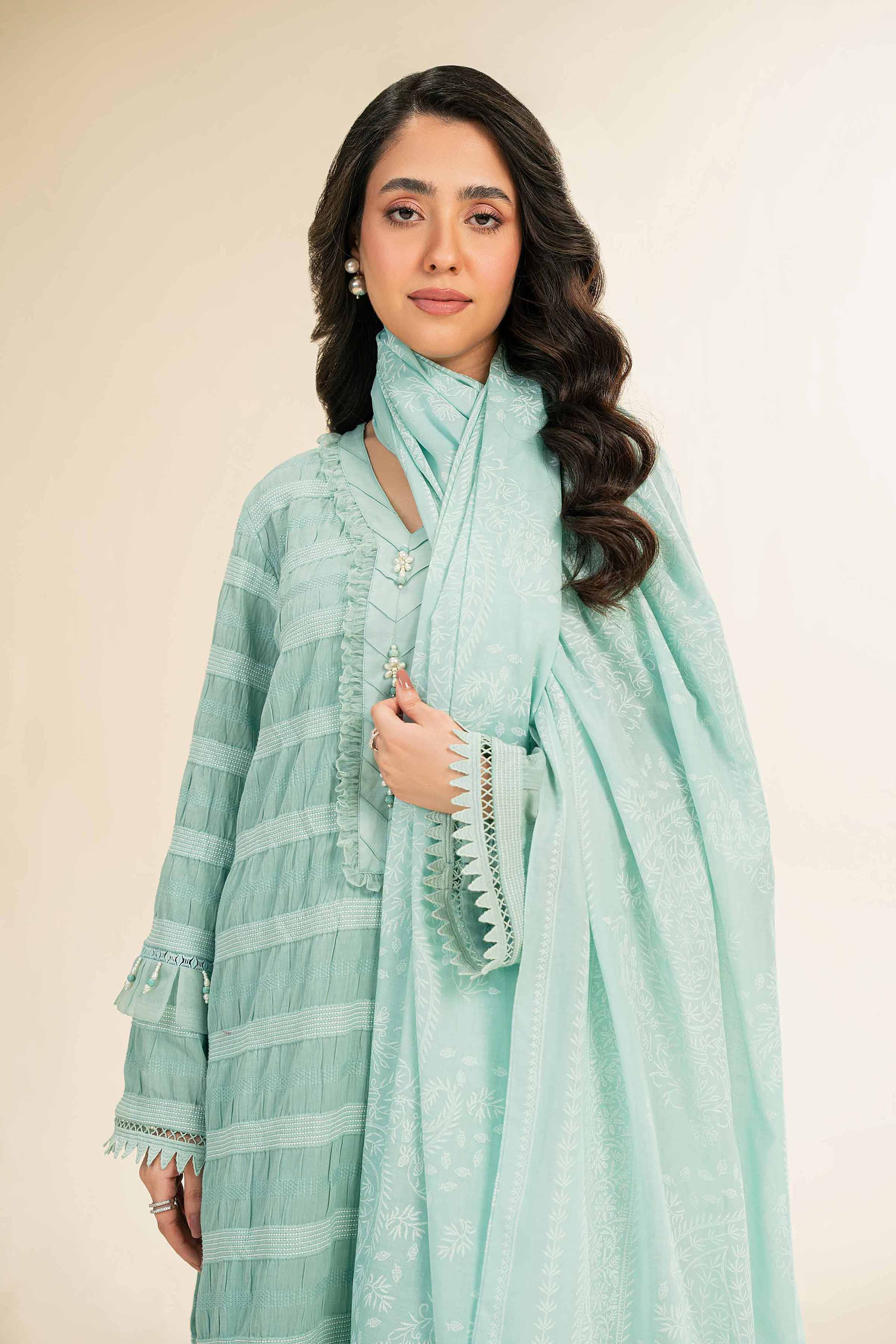 Nishat Linen 3 Piece - Paste Printed With Jacquard Suit - 42501108 Spring Summer Prints 2025