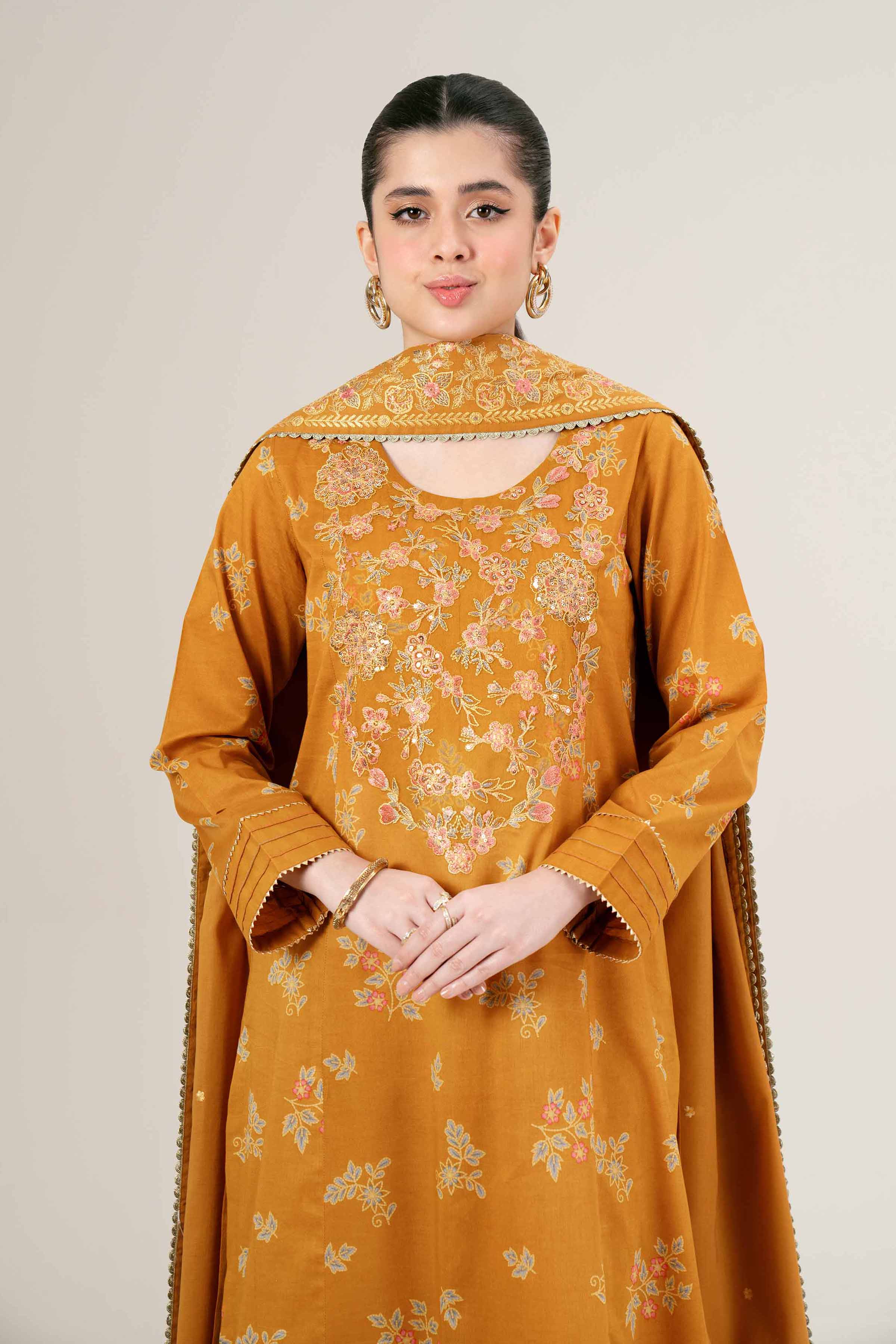 Nishat Linen 3 Piece - Printed Embroidered Suit - 42401991-1 Spring Summer Prints 2025