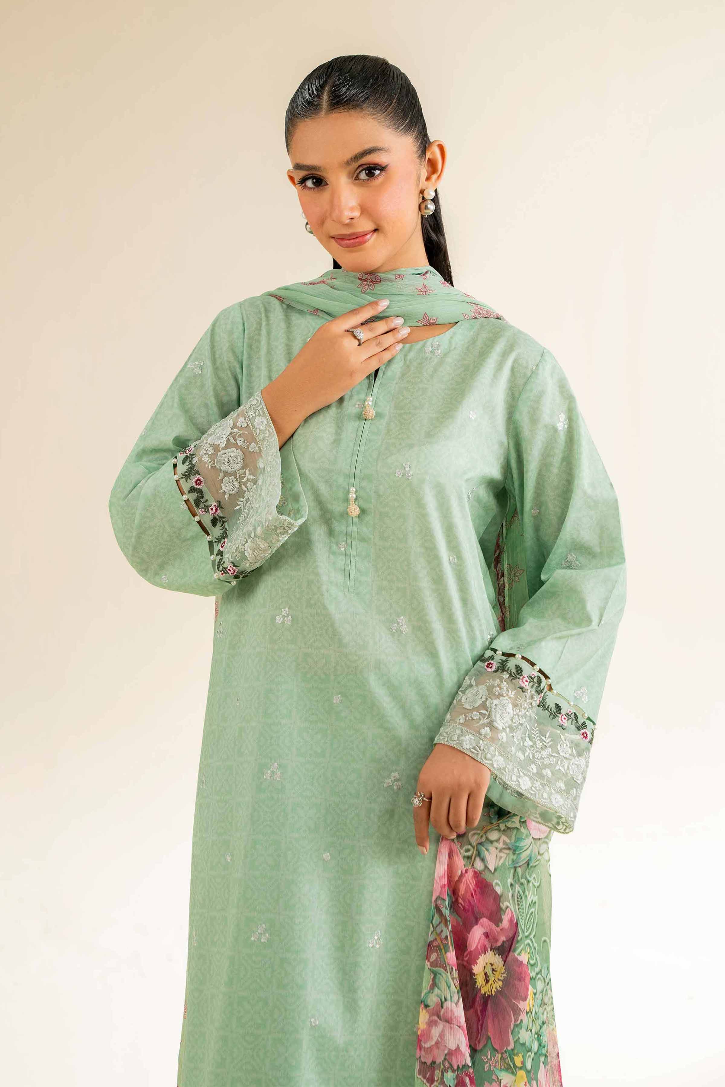 Nishat Linen 3 Piece - Printed Embroidered Suit - 42501089 Embroidered Eid Lawn Collection 0 - Image 2