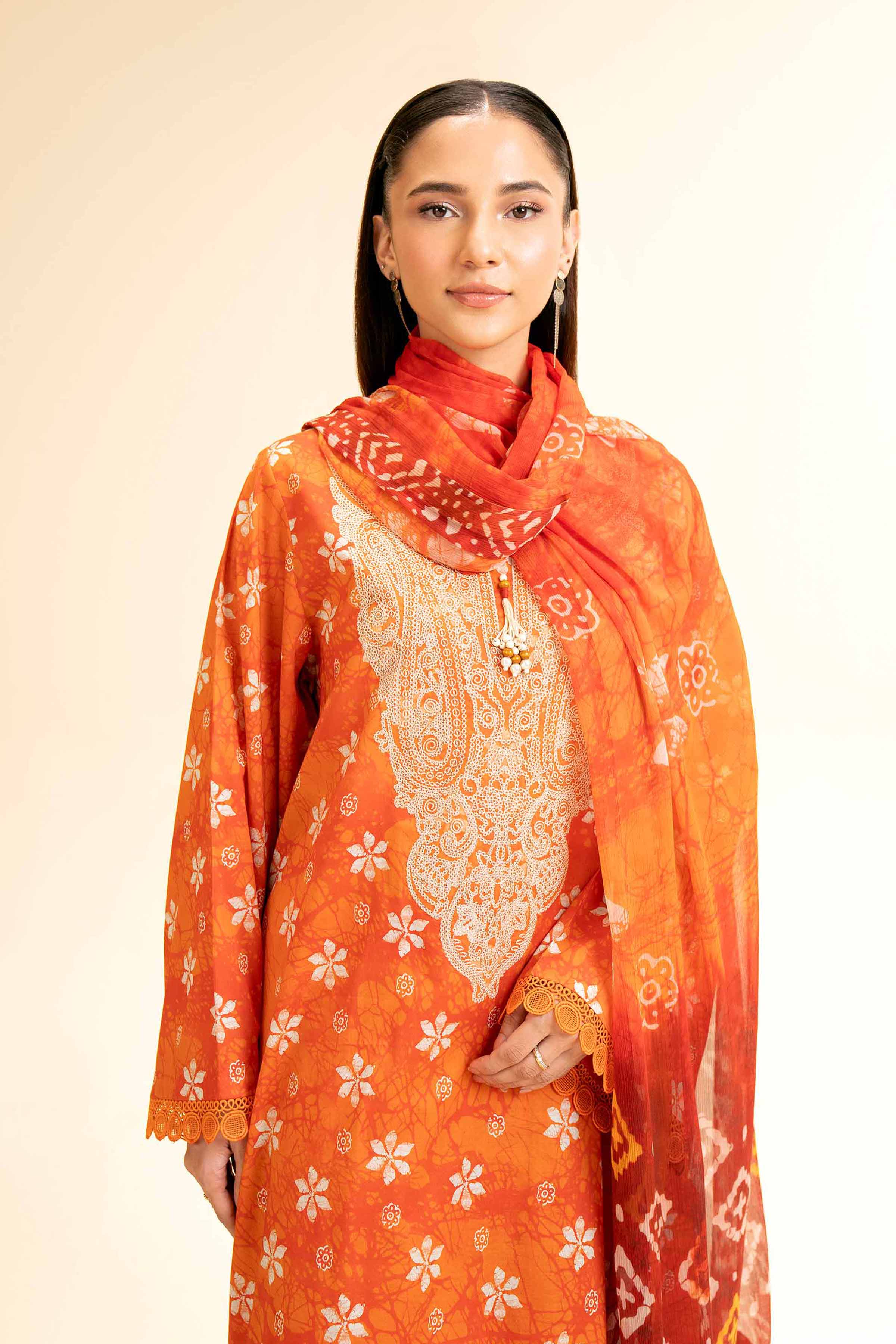 Nishat Linen 3 Piece - Printed Embroidered Suit - 42501222 Embroidered Eid Lawn Collection 0 - Image 2