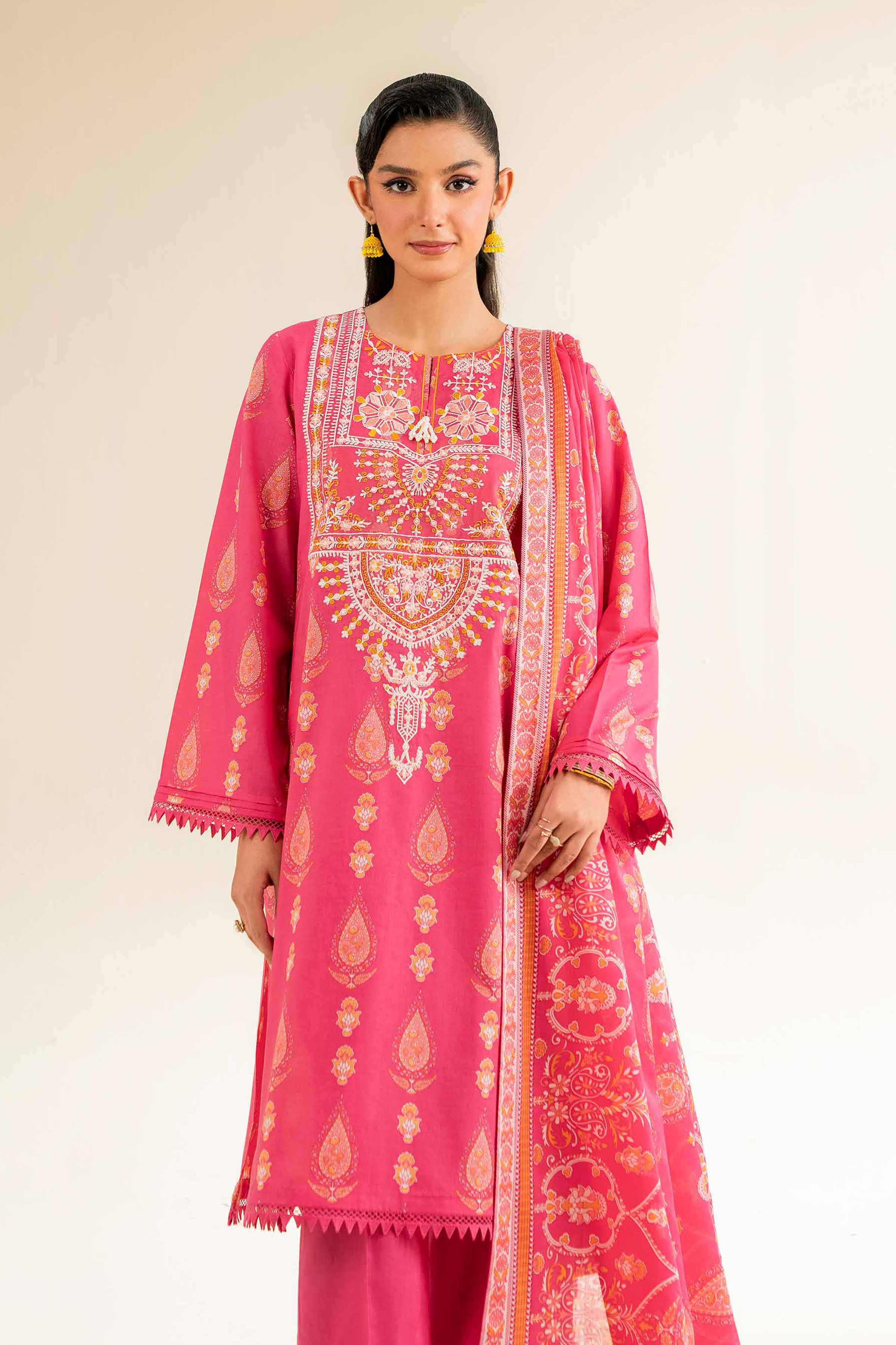 Nishat Linen 3 Piece - Printed Embroidered Suit - 42501236 Embroidered Eid Lawn Collection 0 - Image 2