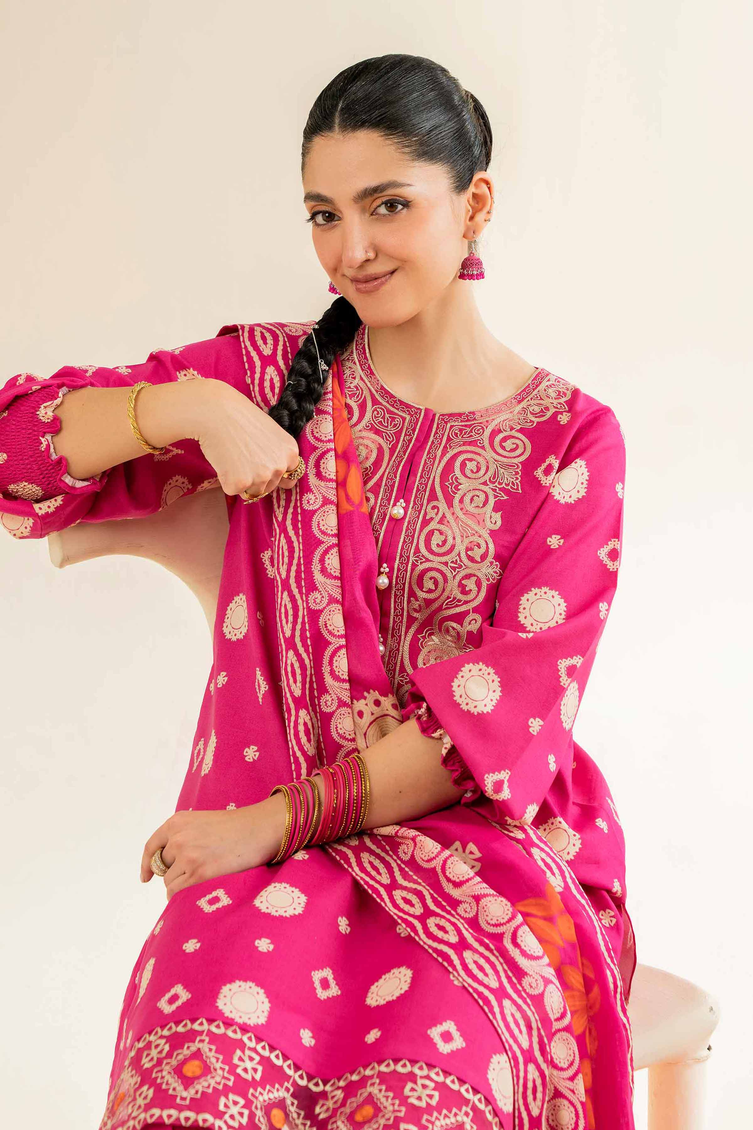 Nishat Linen 3 Piece - Printed Embroidered Suit - 42501243 Embroidered Eid Lawn Collection 0 - Image 2