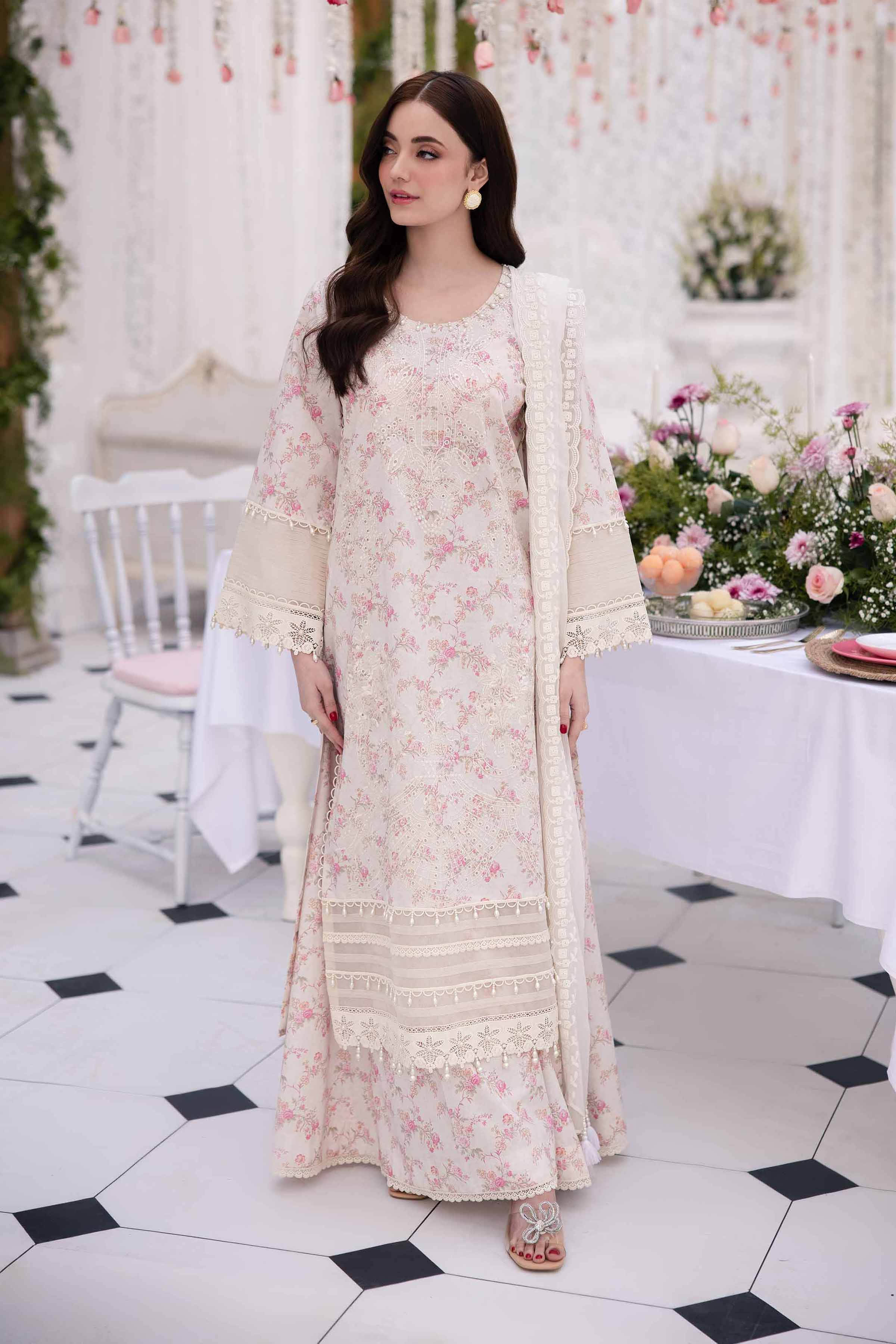 Nishat Linen 3 Piece - Printed Embroidered Suit - 42501280 Embroidered Eid Lawn Collection 0