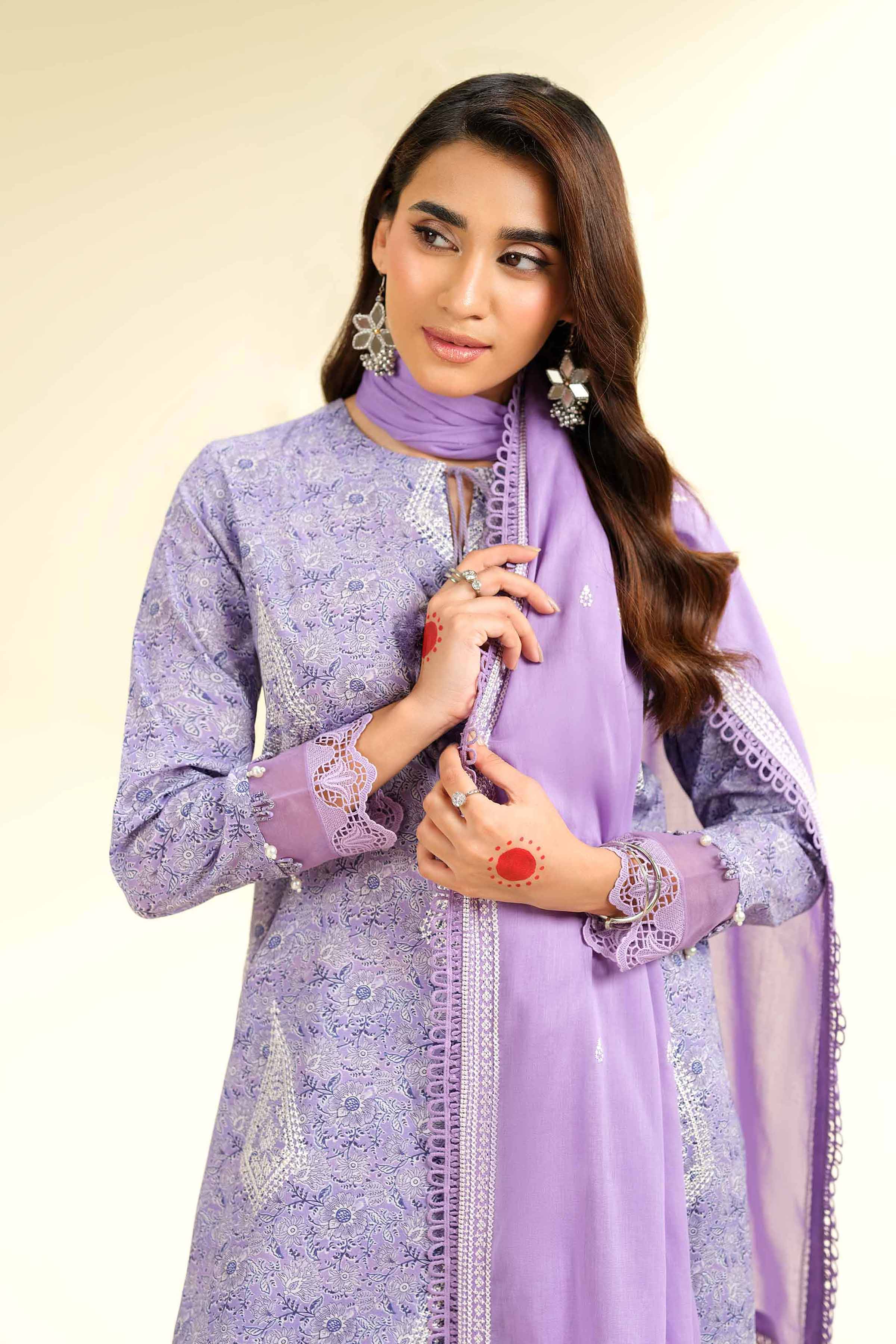 Nishat Linen 3 Piece - Printed Embroidered Suit - 42501362 Embroidered Eid Lawn Collection 0 - Image 2