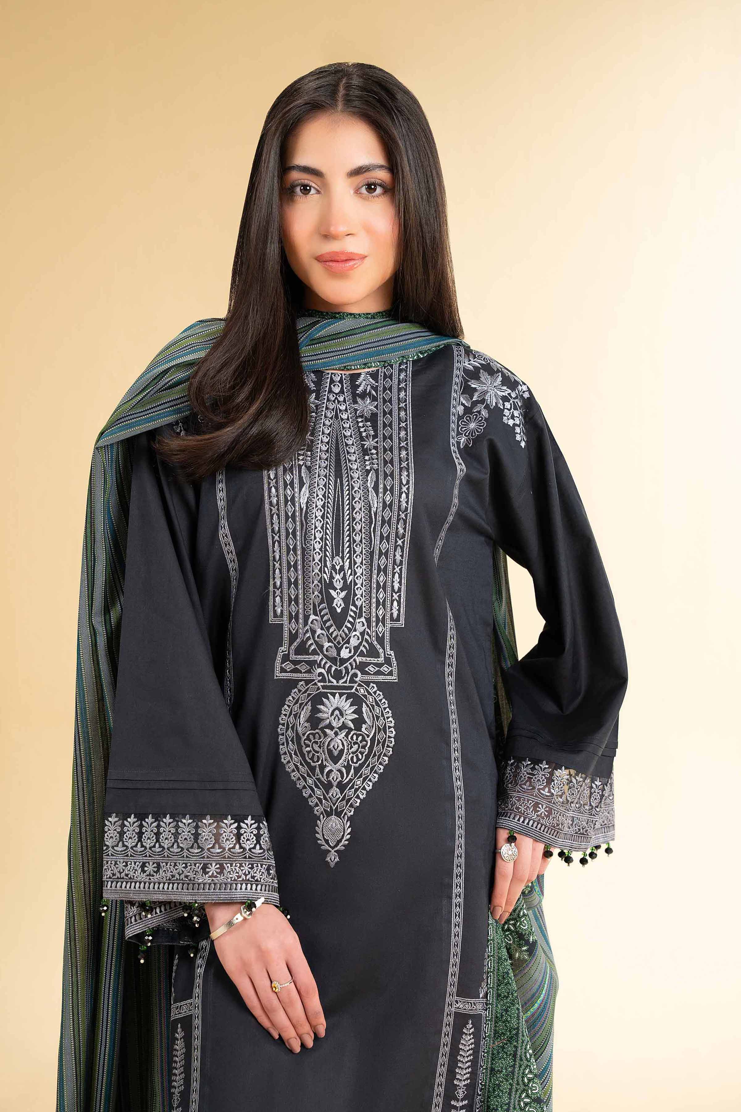 Nishat Linen 3 Piece - Printed Embroidered Suit - 42501652 Embroidered Eid Lawn Collection 2025 - Image 2