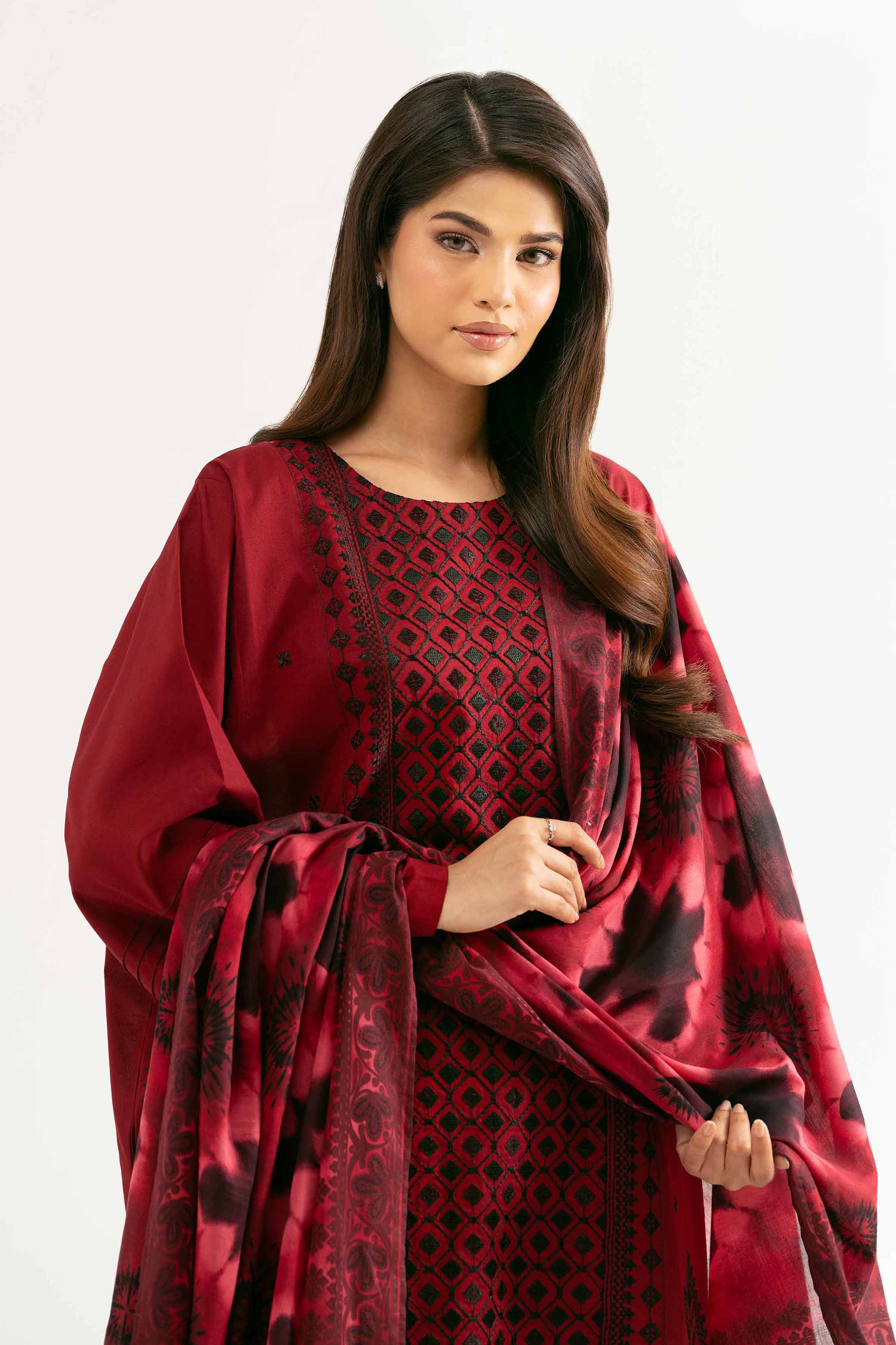 Nishat Linen 3 Piece - Printed Embroidered Suit - 42501656 Embroidered Eid Lawn Collection 2025 - Image 2