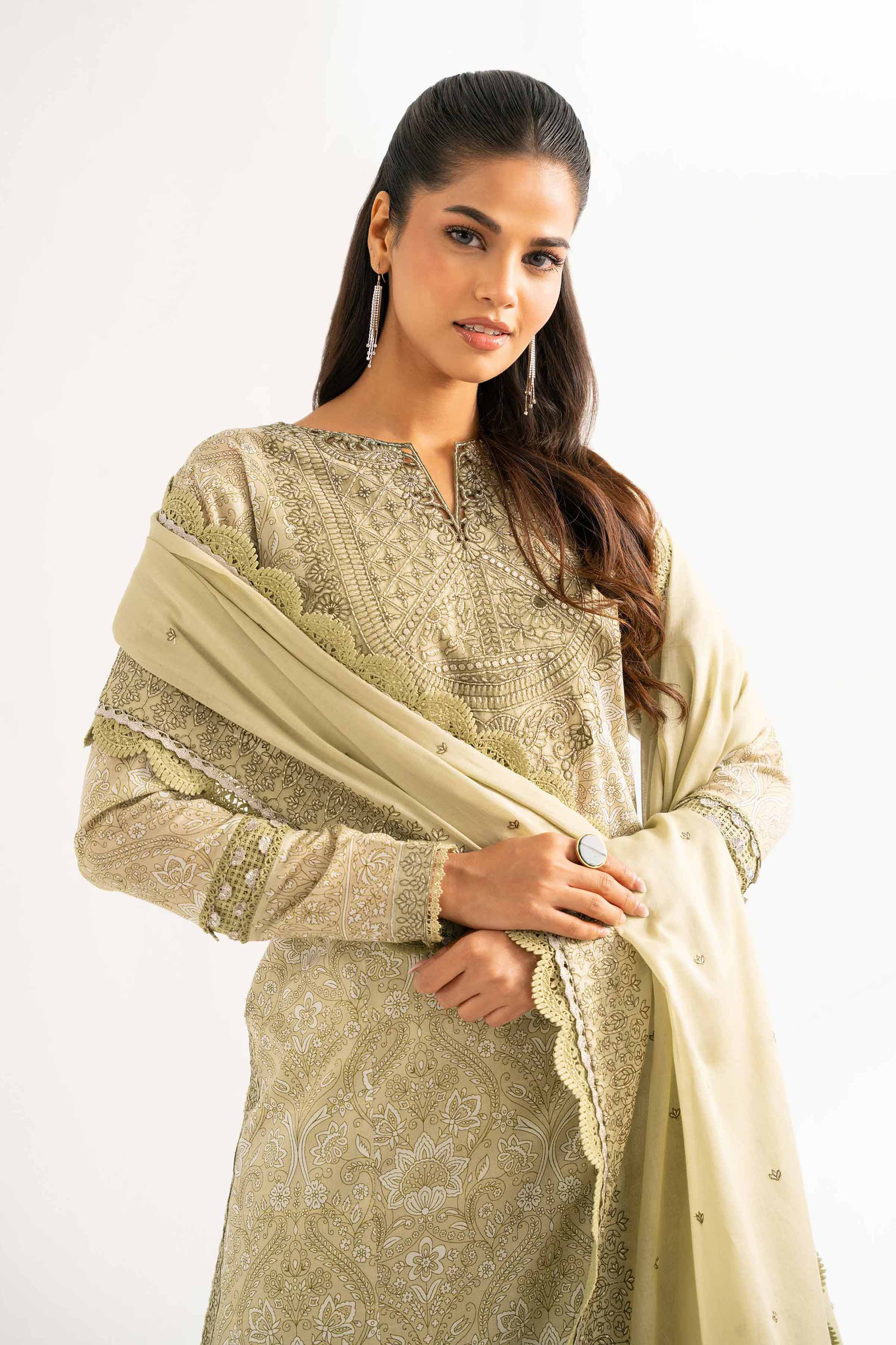 Nishat Linen 3 Piece - Printed Embroidered Suit - 42502133 Embroidered Eid Lawn Collection 2025 - Image 2