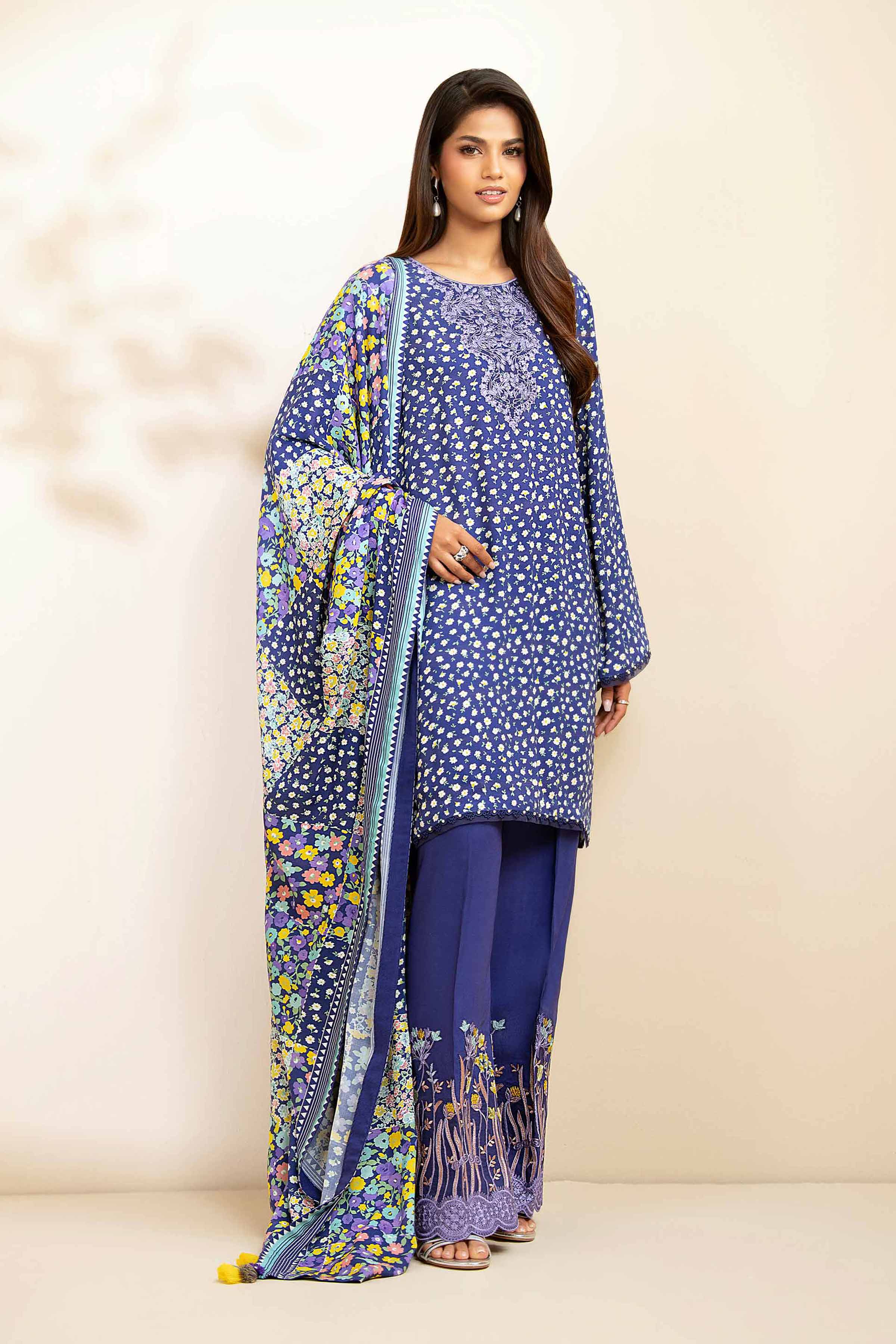 Nishat Linen 3 Piece - Printed Embroidered Suit - 42502825 Cozy Edit 2025