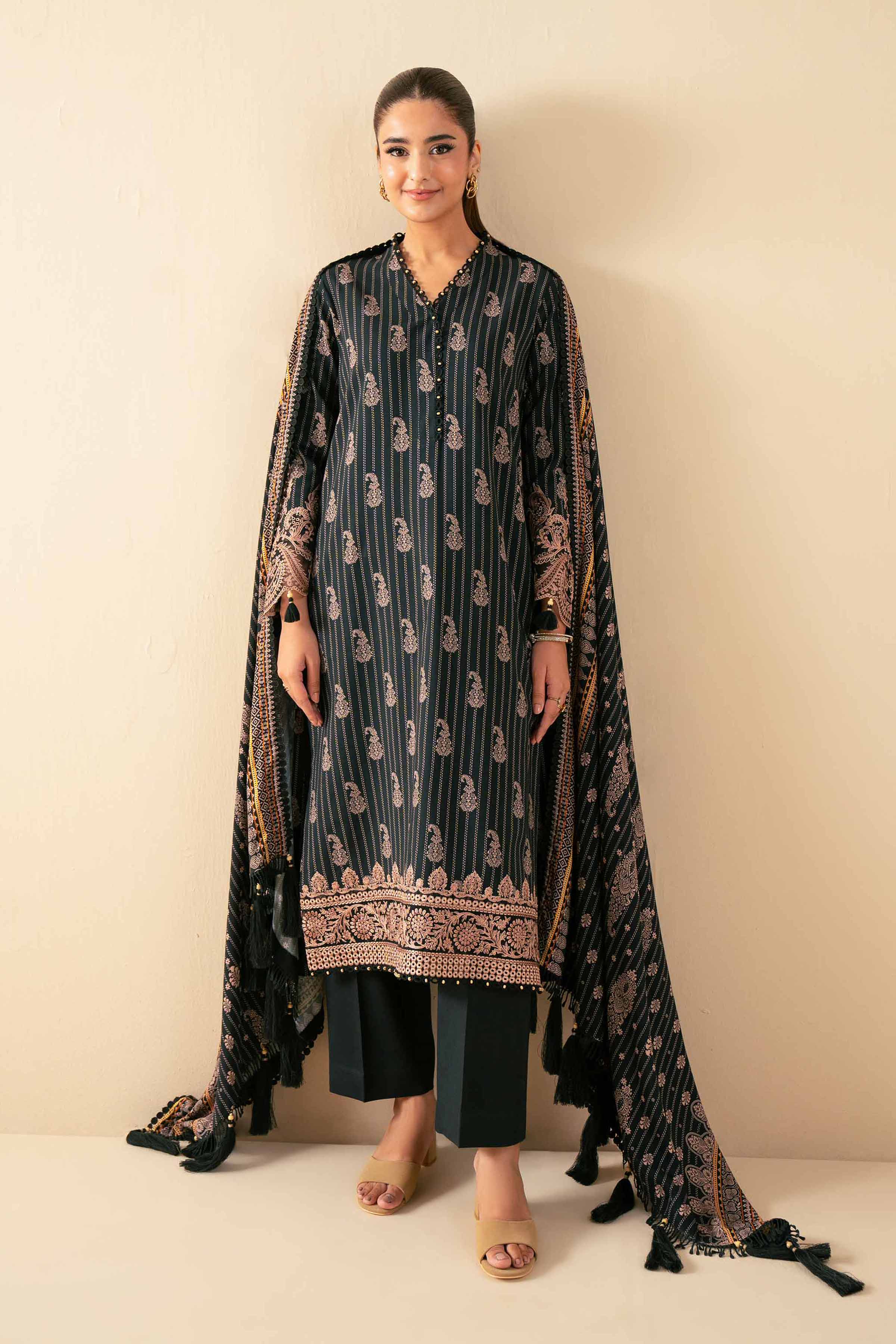 Nishat Linen 3 Piece - Printed Embroidered Suit - 42502828 Cozy Edit 2025