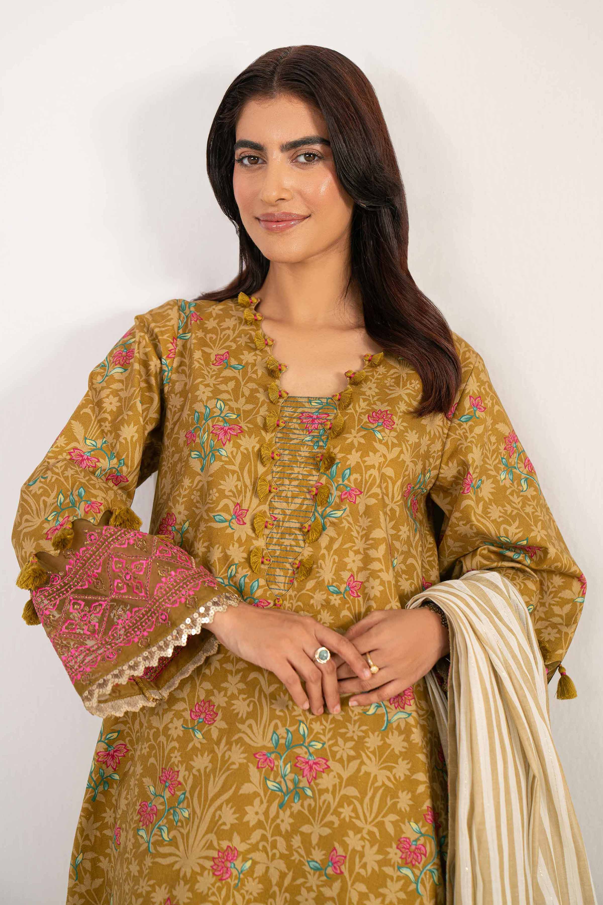 Nishat Linen 3 Piece - Printed Embroidered Suit - 42502840 Cozy Edit 2025 - Image 2