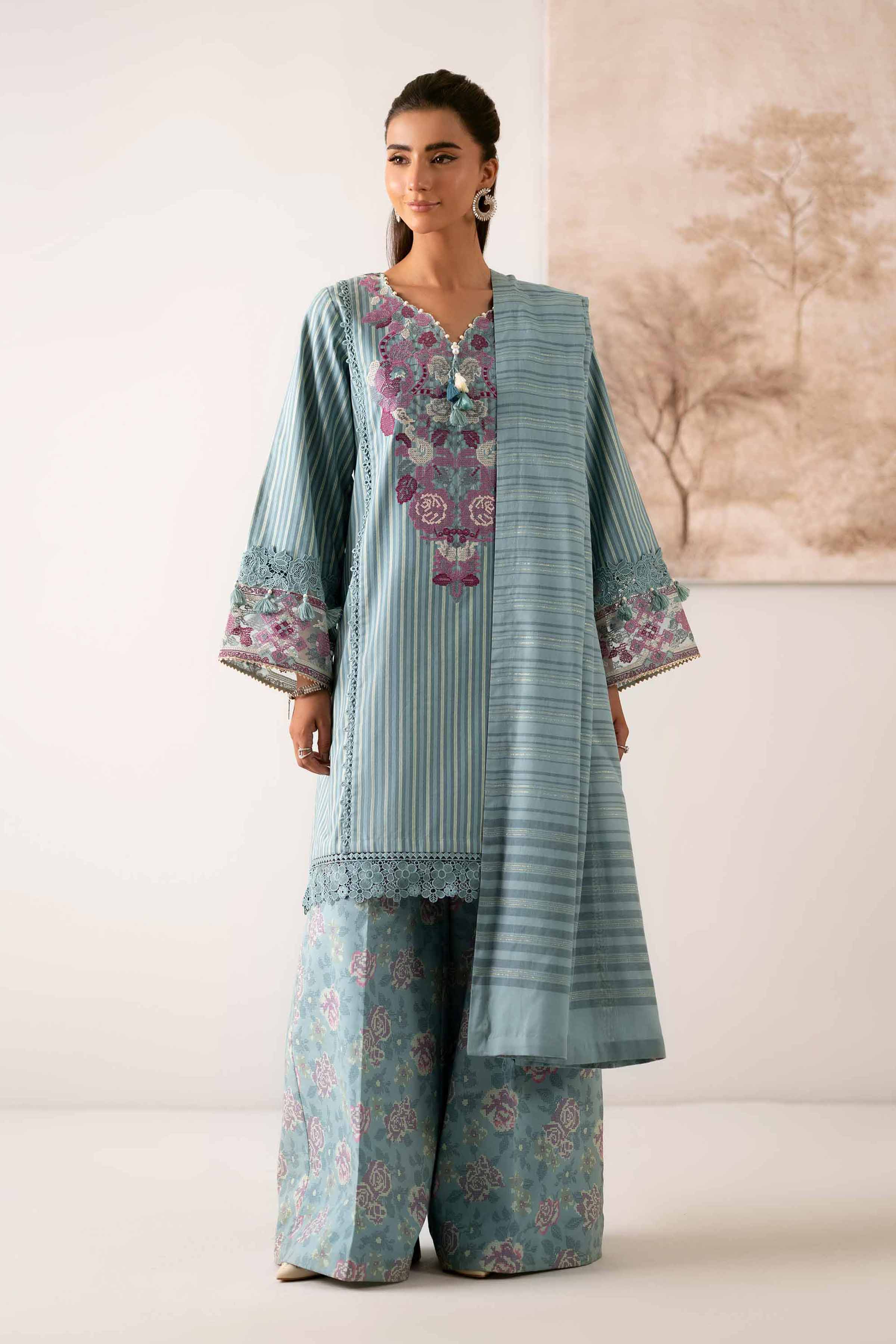Nishat Linen 3 Piece - Printed Embroidered Suit - 42502842 Cozy Edit 2025