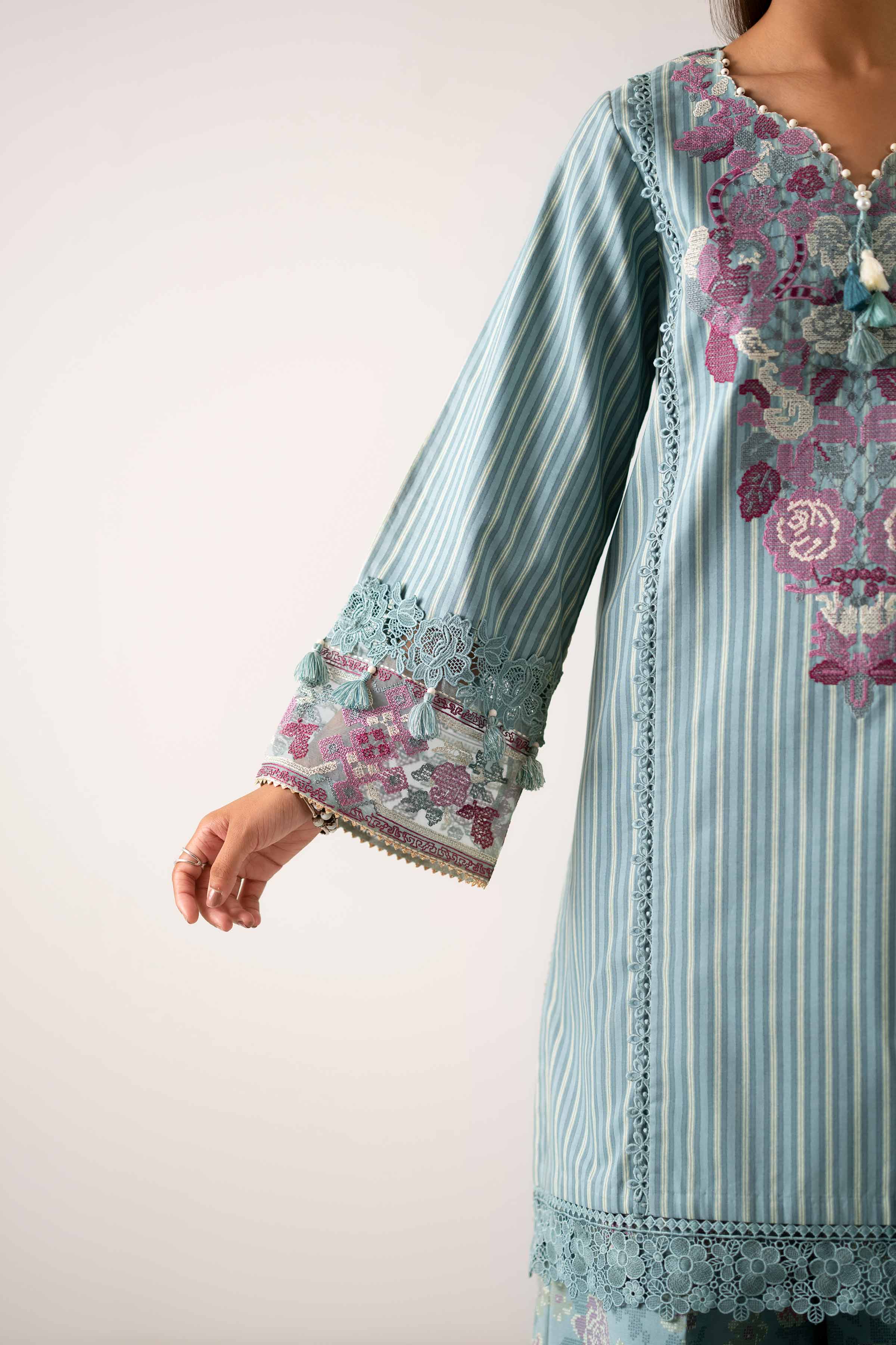 Nishat Linen 3 Piece - Printed Embroidered Suit - 42502842 Cozy Edit 2025 - Image 3