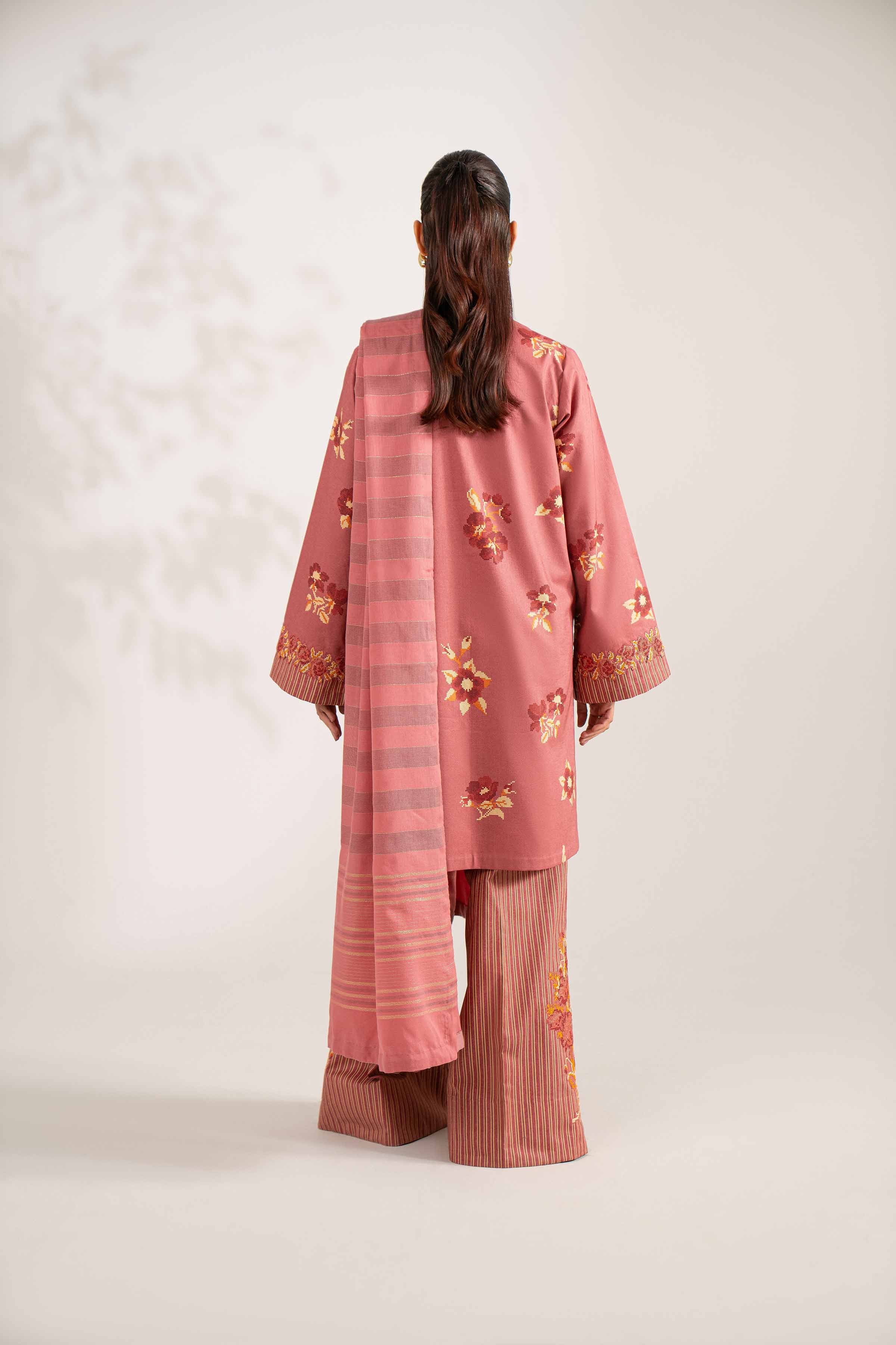 Nishat Linen 3 Piece - Printed Embroidered Suit - 42502844 Cozy Edit 2025 - Image 2