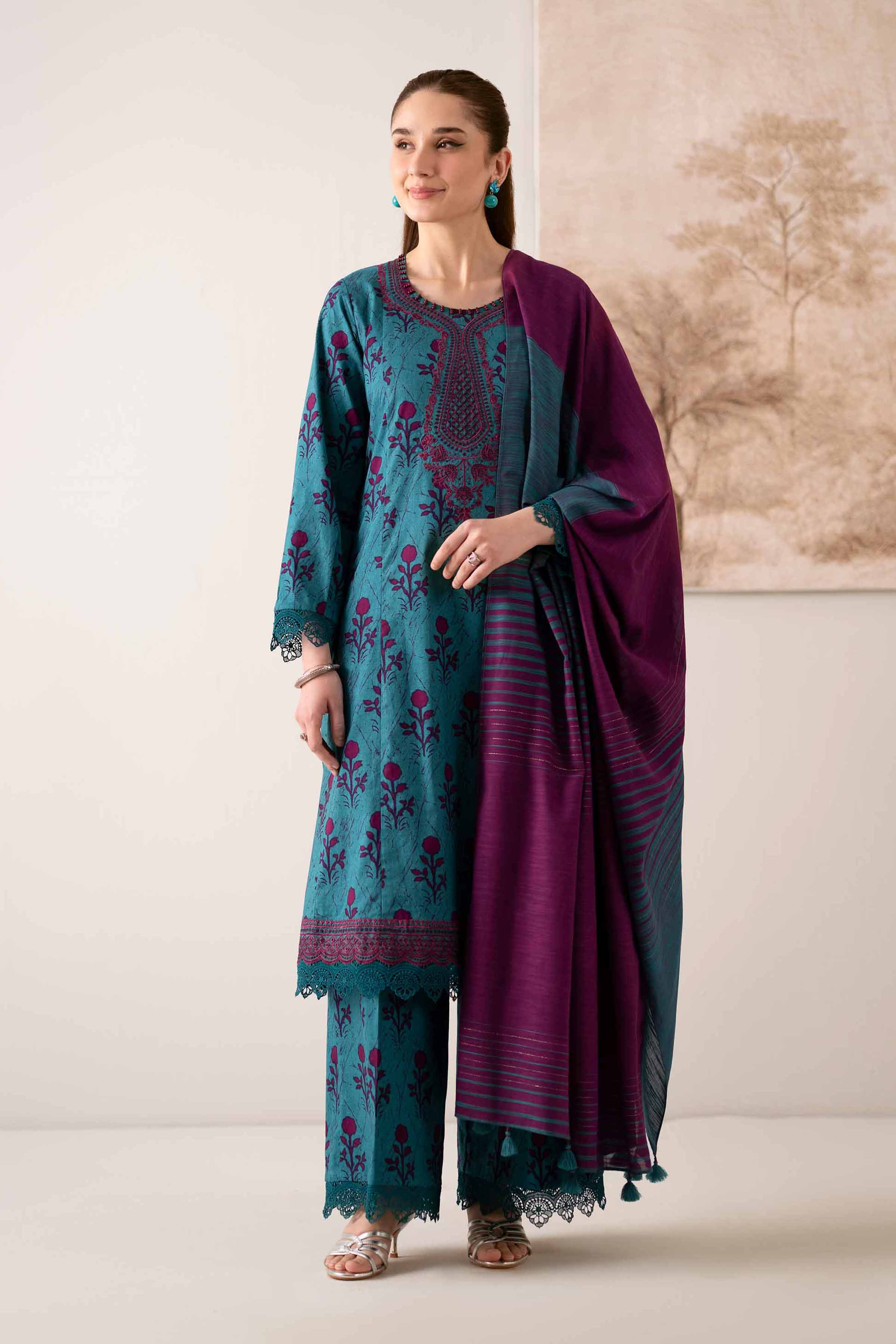 Nishat Linen 3 Piece - Printed Embroidered Suit - 42502845 Cozy Edit 2025